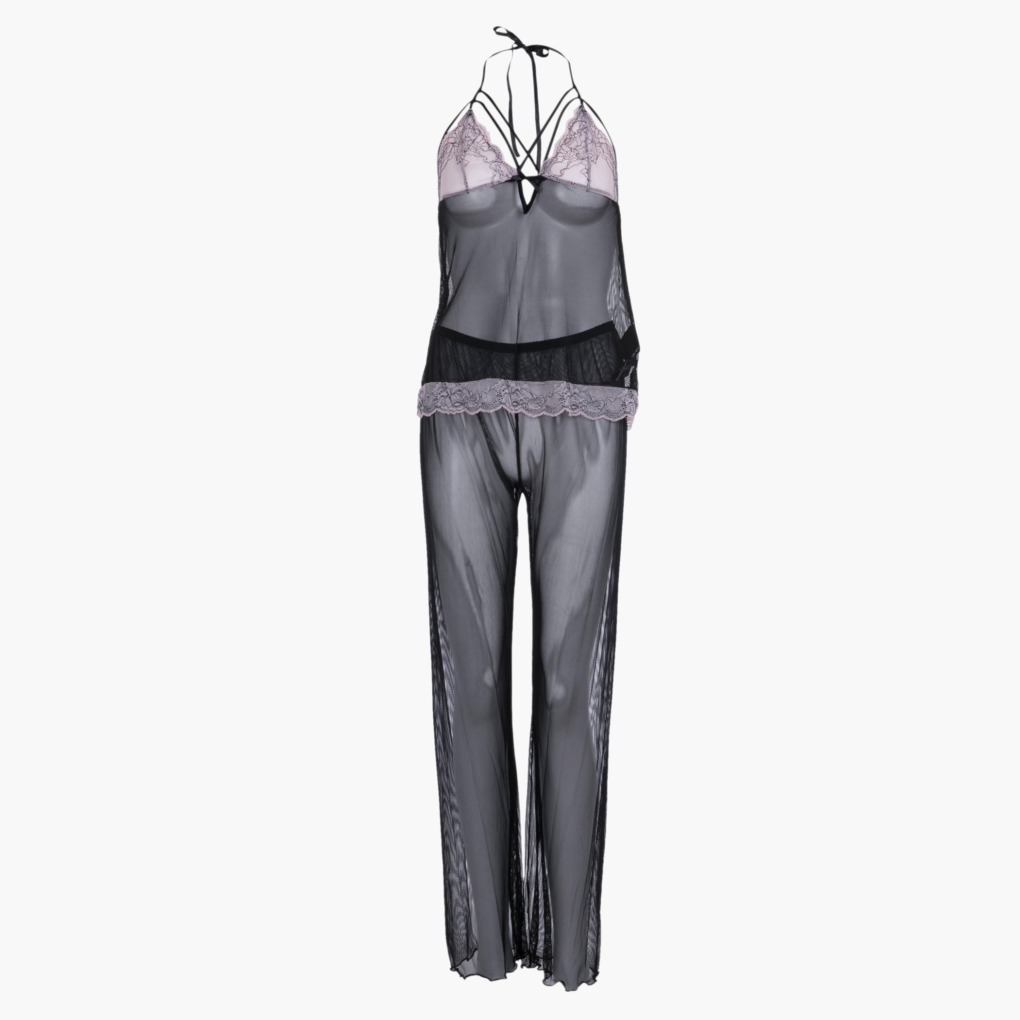 طقم بيجاما شبكية-women-clothing-nightwear-nighties-image-1