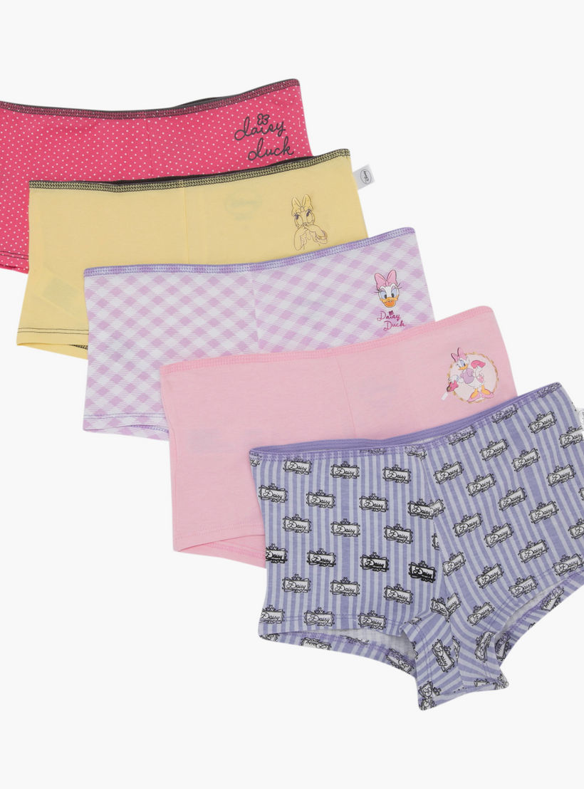 Daisy Duck Printed Briefs - Set of 5-women-clothing-lingerie-panties-image-3