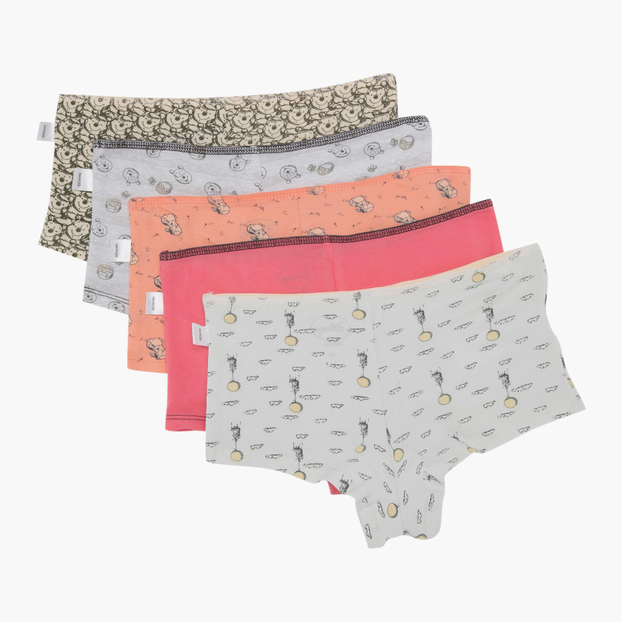 Winnie The Pooh Printed Briefs - Set of 5-women-clothing-lingerie-panties-image-2