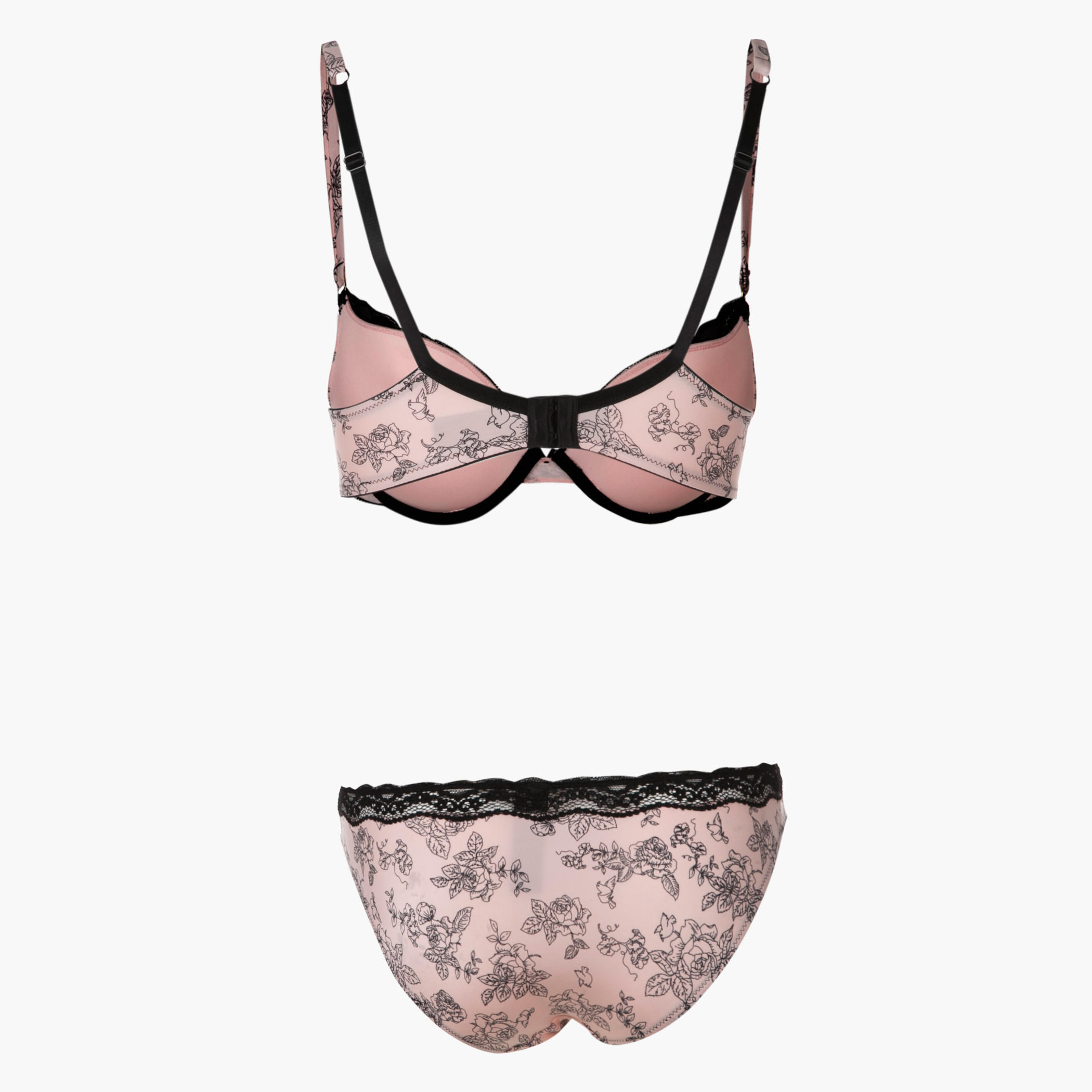 Floral Print Bra and Panty Set-women-clothing-lingerie-lingeriesets-image-2