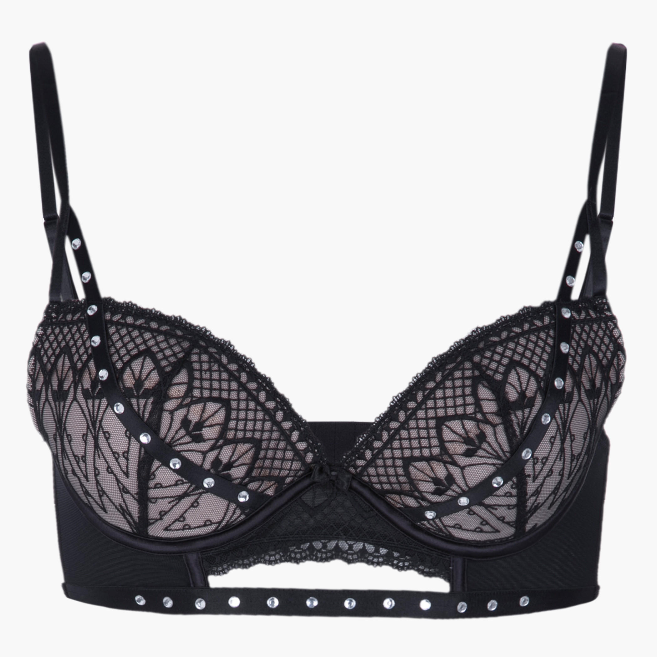 Lace Demi Bra and Underwear Set-women-clothing-lingerie-lingeriesets-image-3