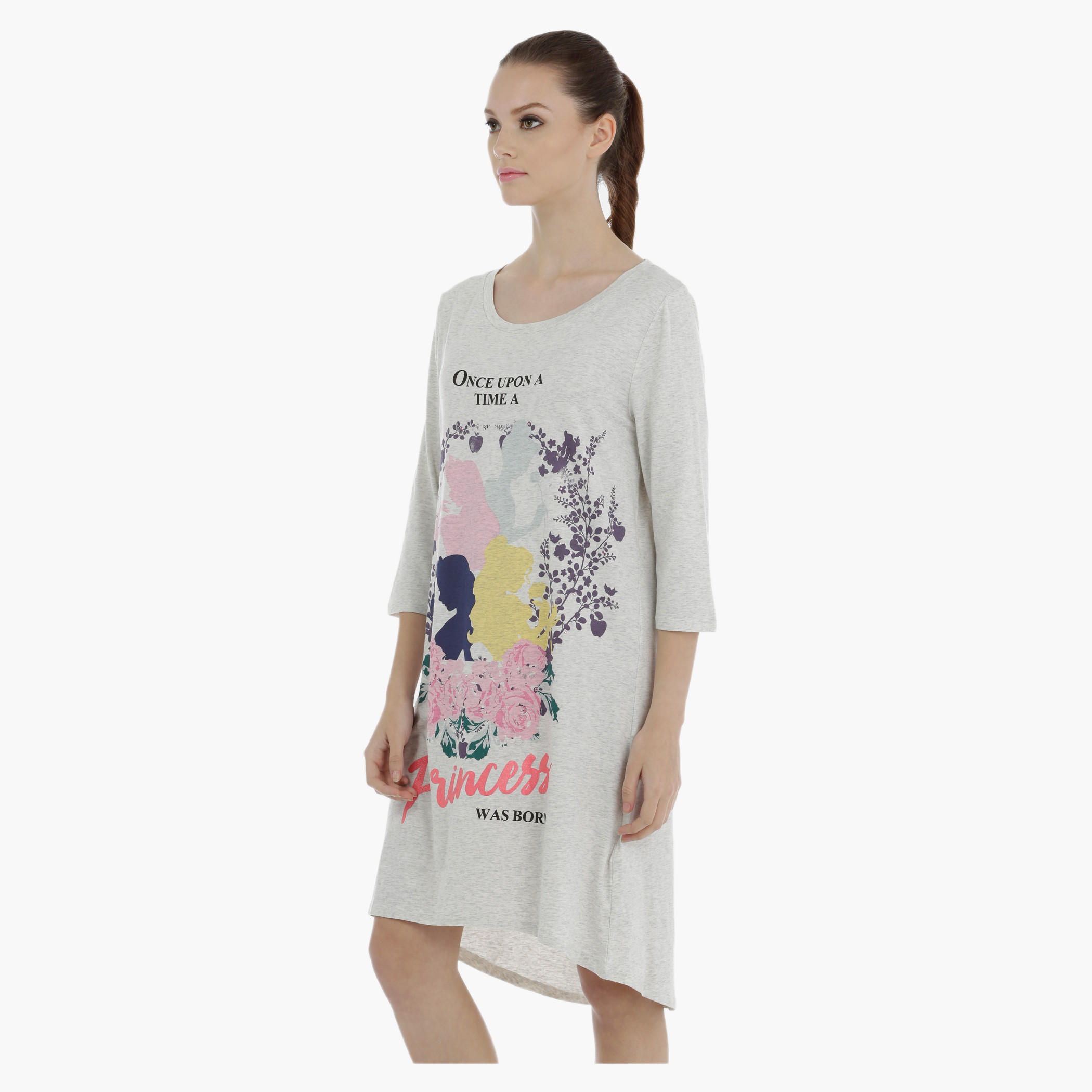 Princess Printed Sleep Dress-women-clothing-nightwear-nighties-image-3