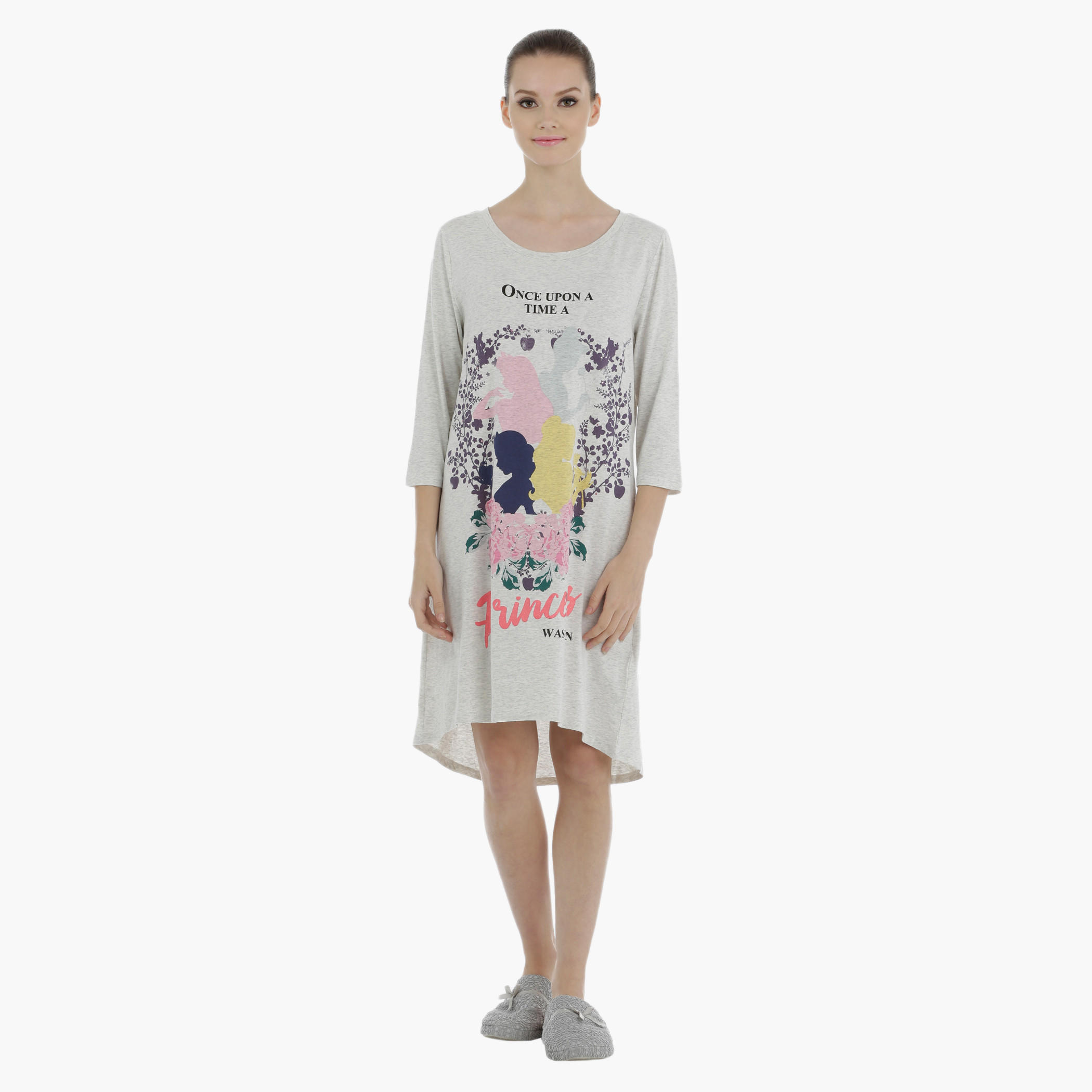 Princess Printed Sleep Dress-women-clothing-nightwear-nighties-image-1