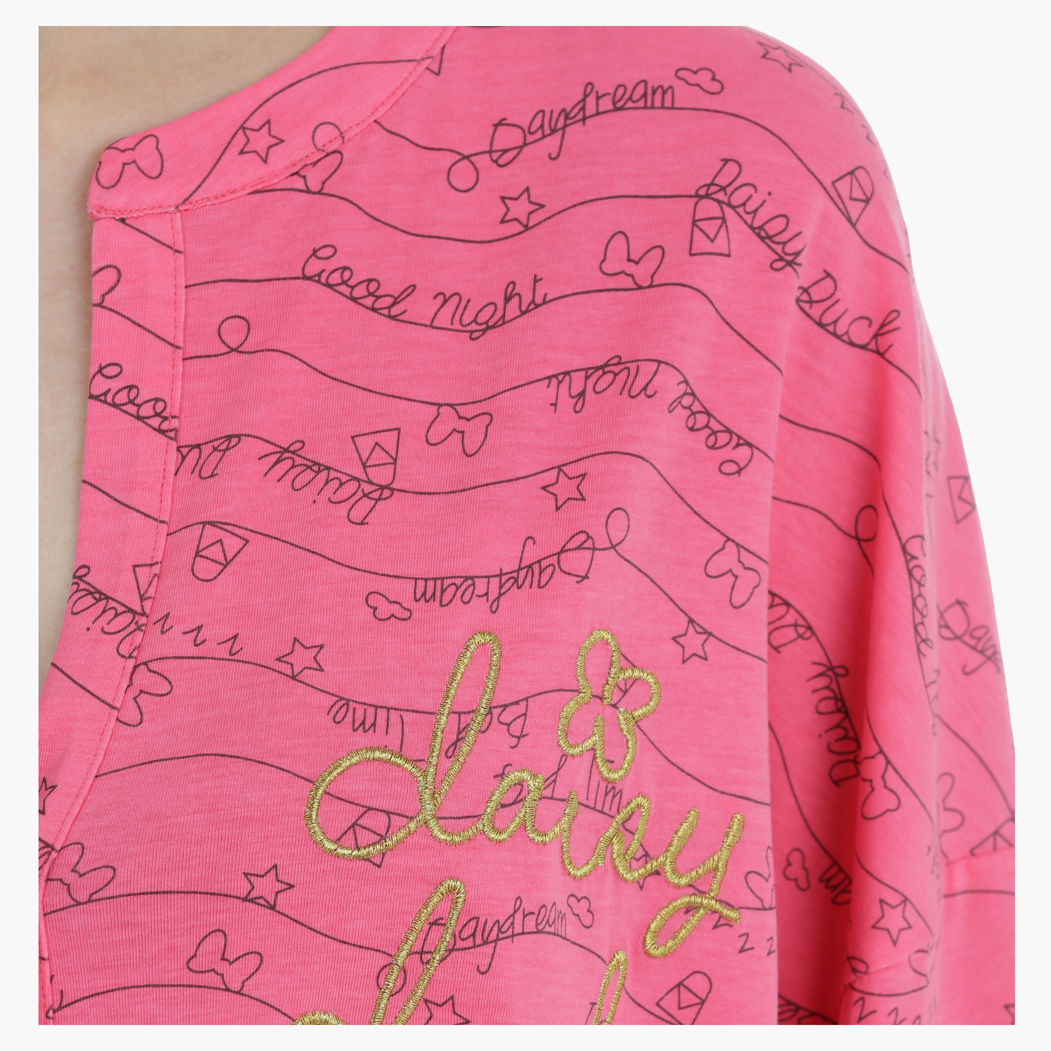 Daisy Duck Printed Sleep Dress-women-clothing-nightwear-nighties-image-4
