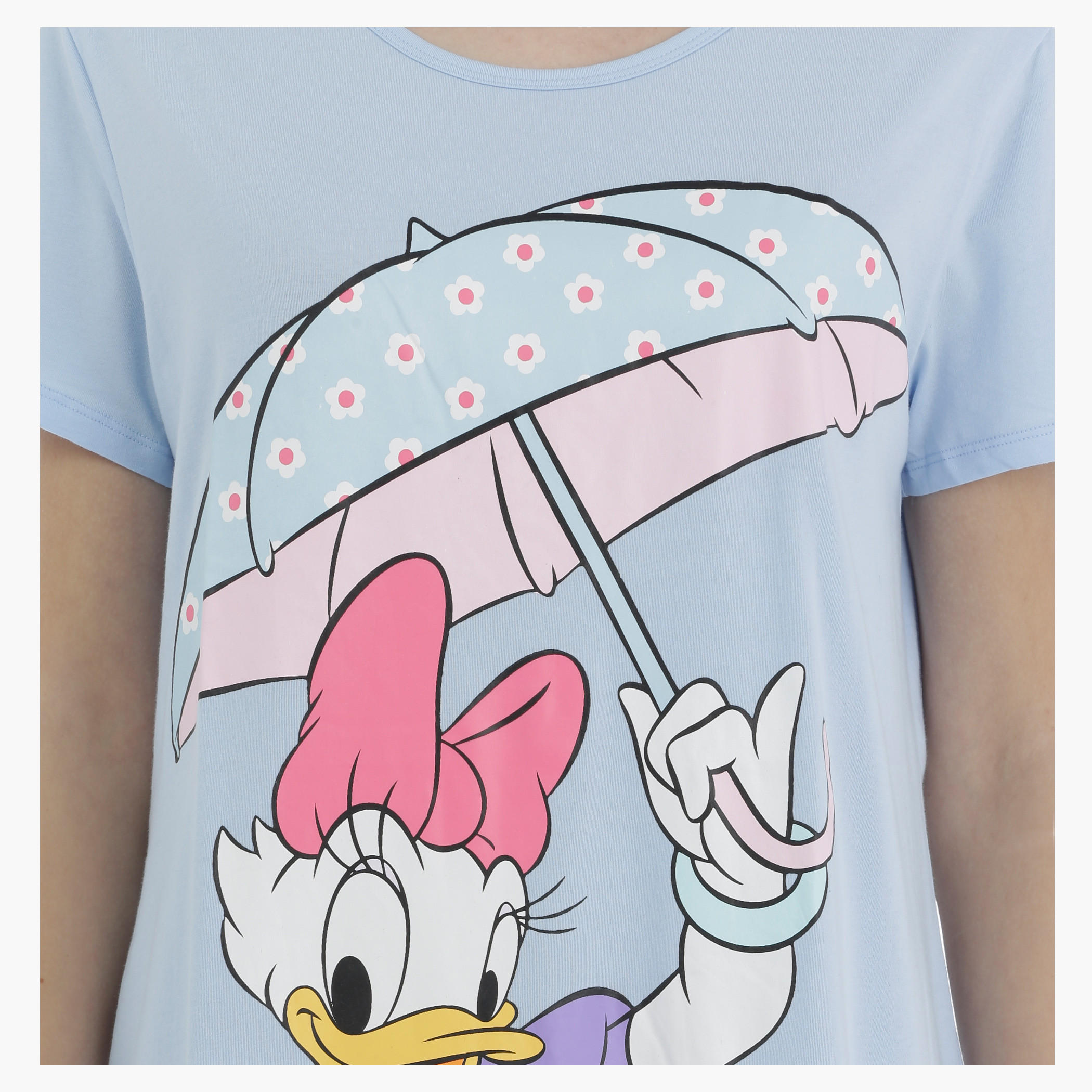 Daisy Duck Printed Sleep Dress-women-clothing-nightwear-nighties-image-2