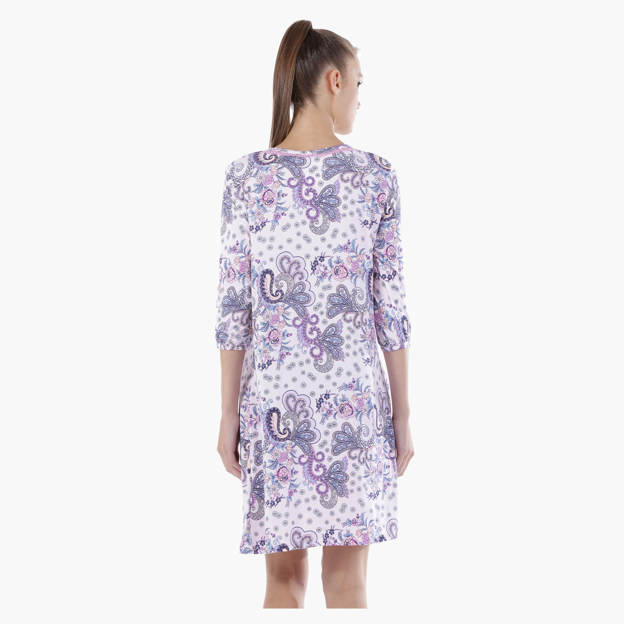 Knitted Short Dress-women-clothing-nightwear-nighties-image-2