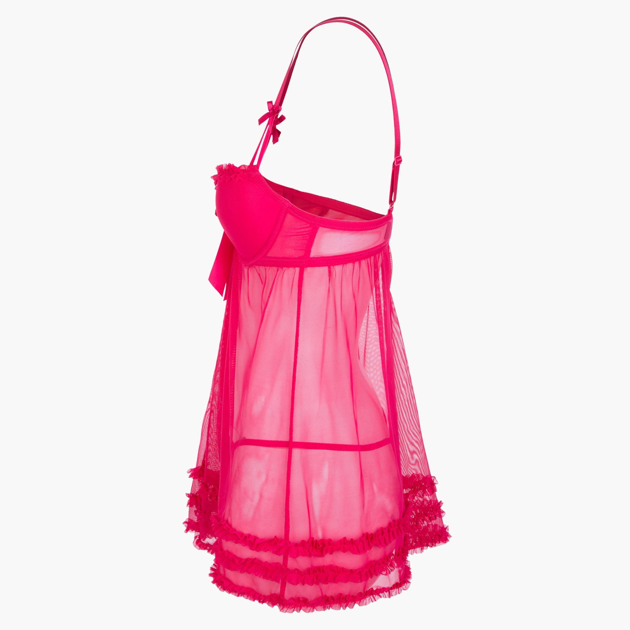 Solid Color Babydoll Set-women-clothing-lingerie-babydollsandbodysuits-image-8