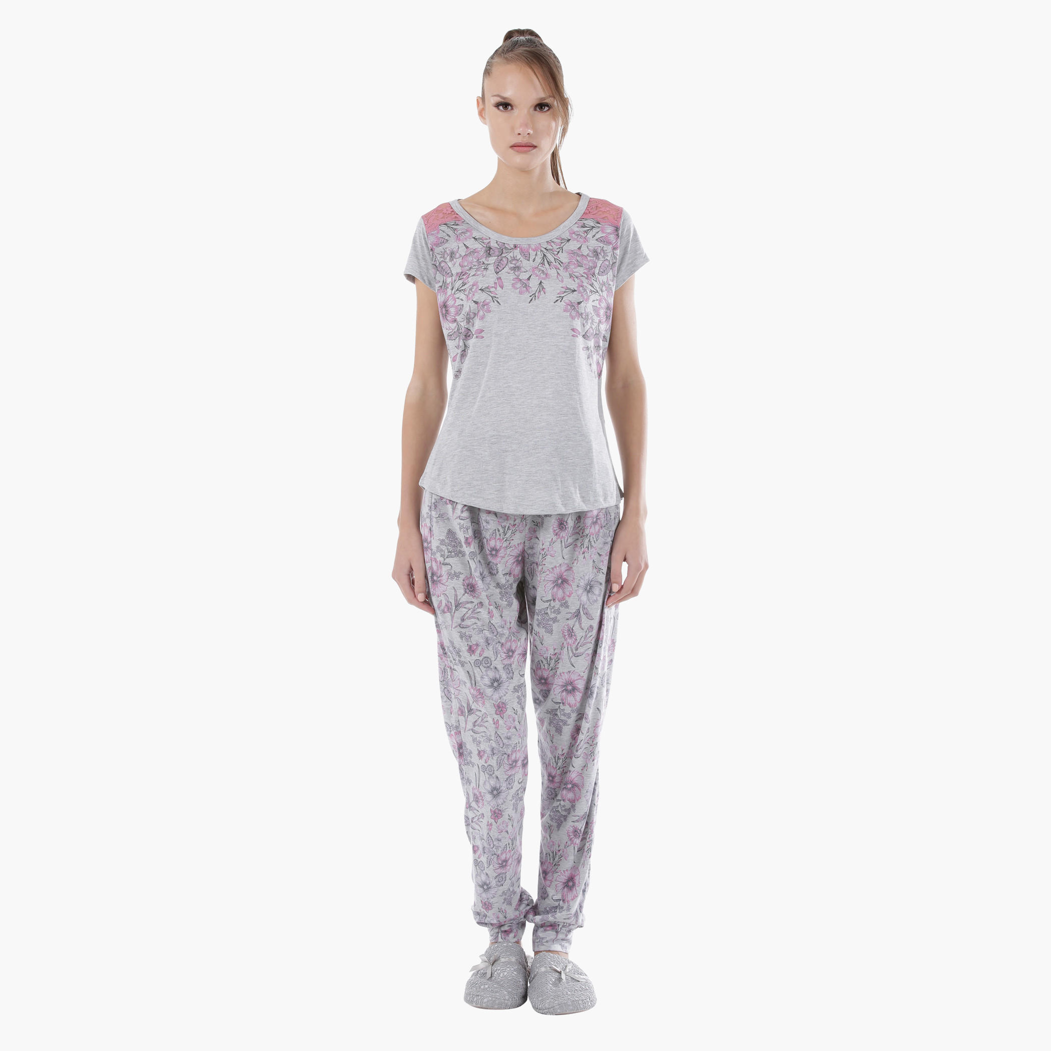 طقم بيجاما محبوك-women-clothing-nightwear-pyjamas-longsets-image-5