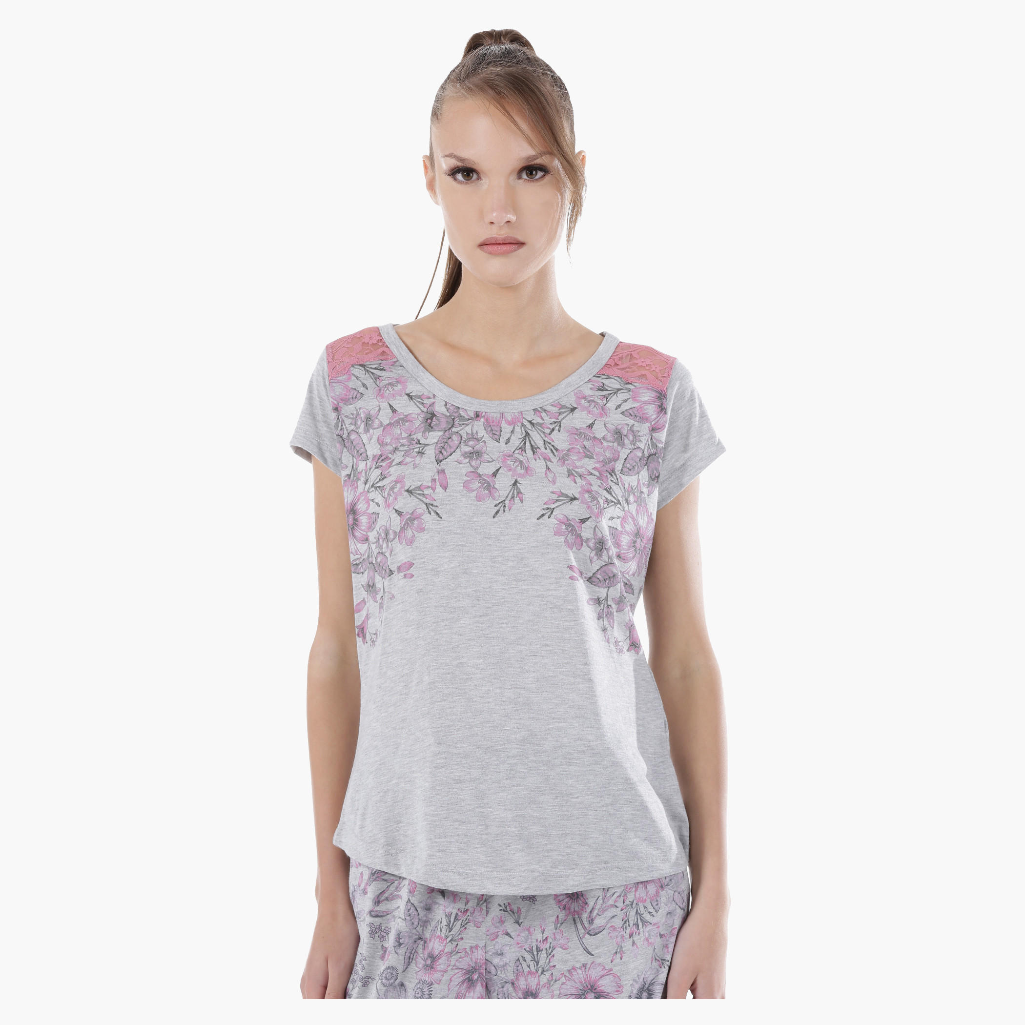 طقم بيجاما محبوك-women-clothing-nightwear-pyjamas-longsets-image-2