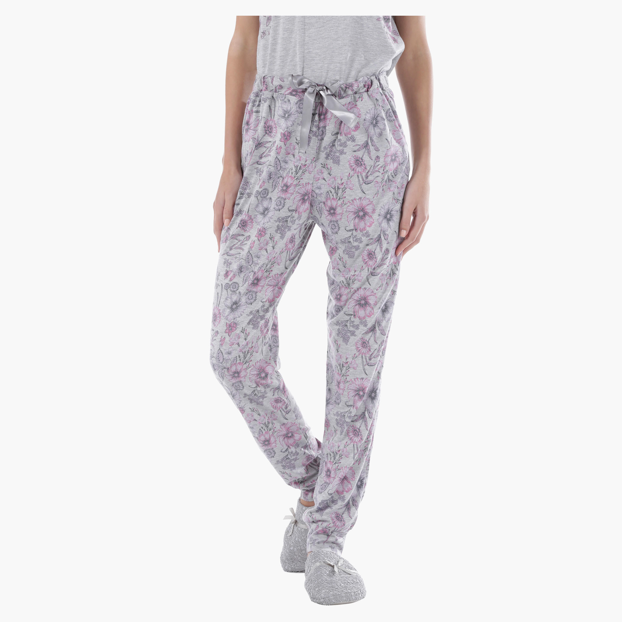 طقم بيجاما محبوك-women-clothing-nightwear-pyjamas-longsets-image-1