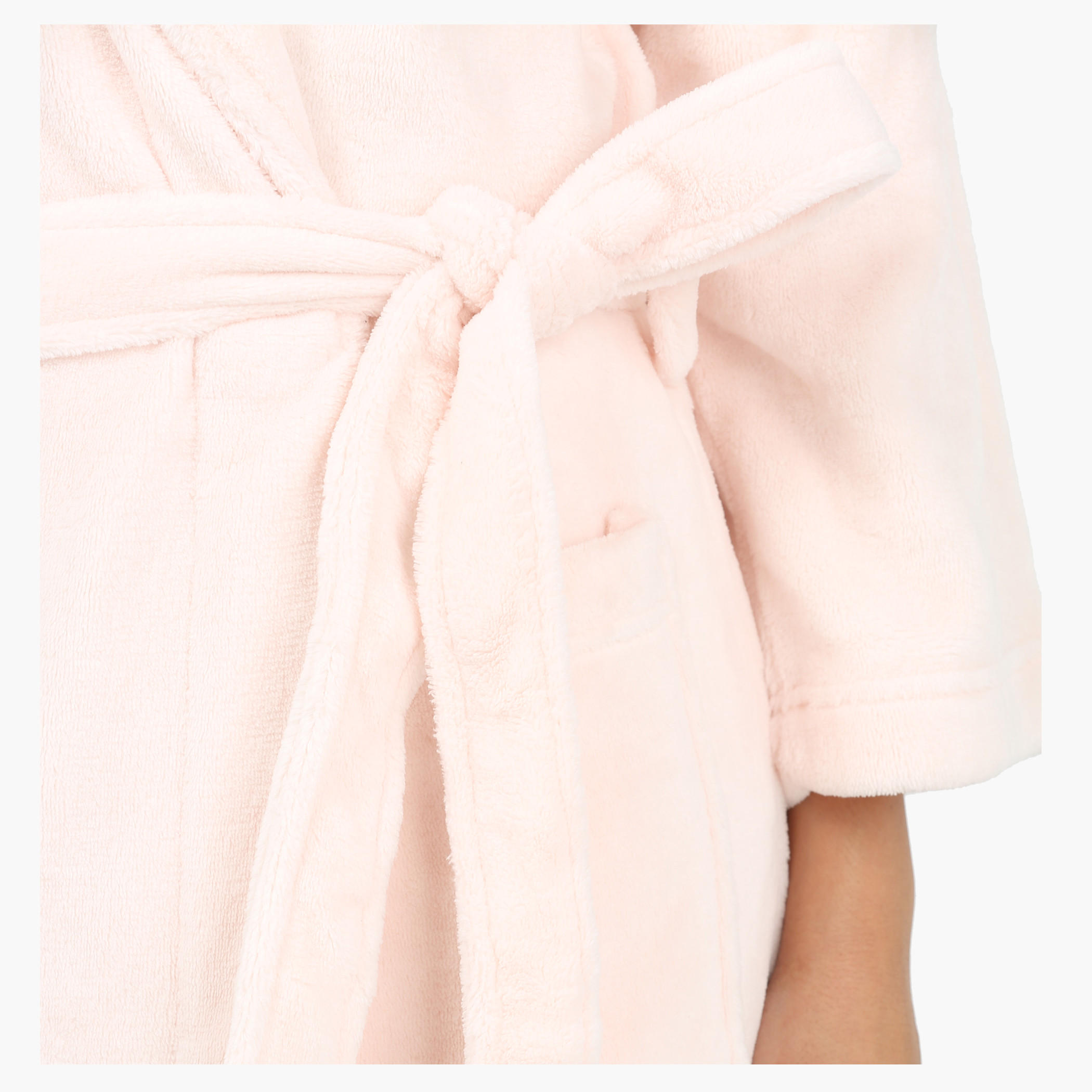 Long Sleeves Robe with Patch Pocket and Front Tie Ups-women-clothing-nightwear-robes-image-4