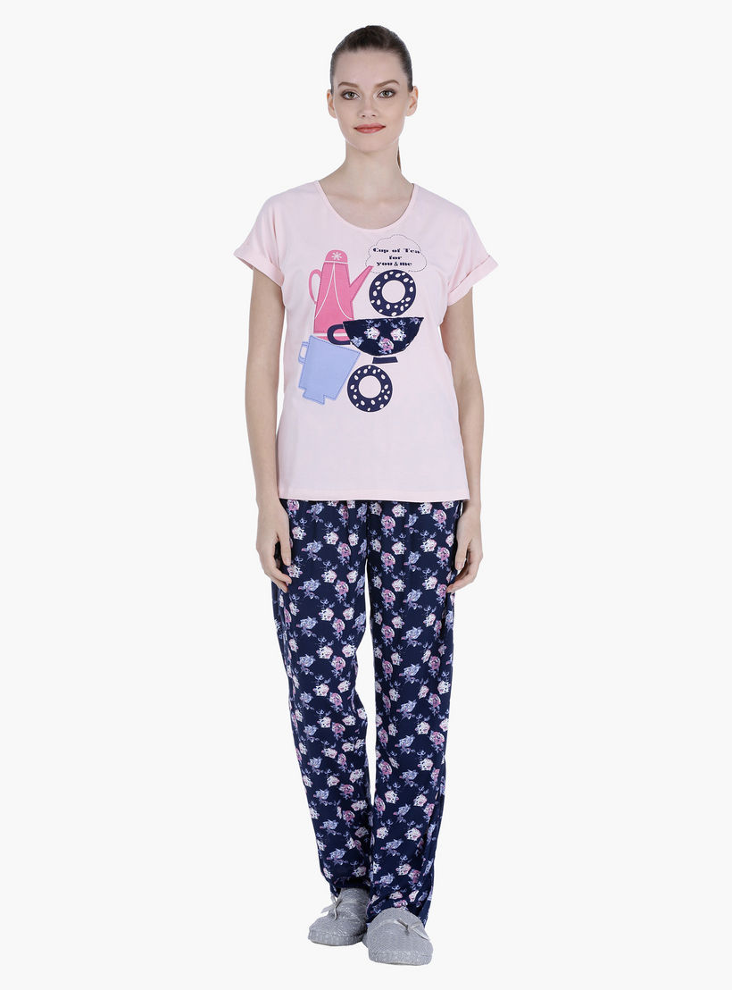 Printed Pajama Set-women-clothing-nightwear-pyjamas-longsets-image-1