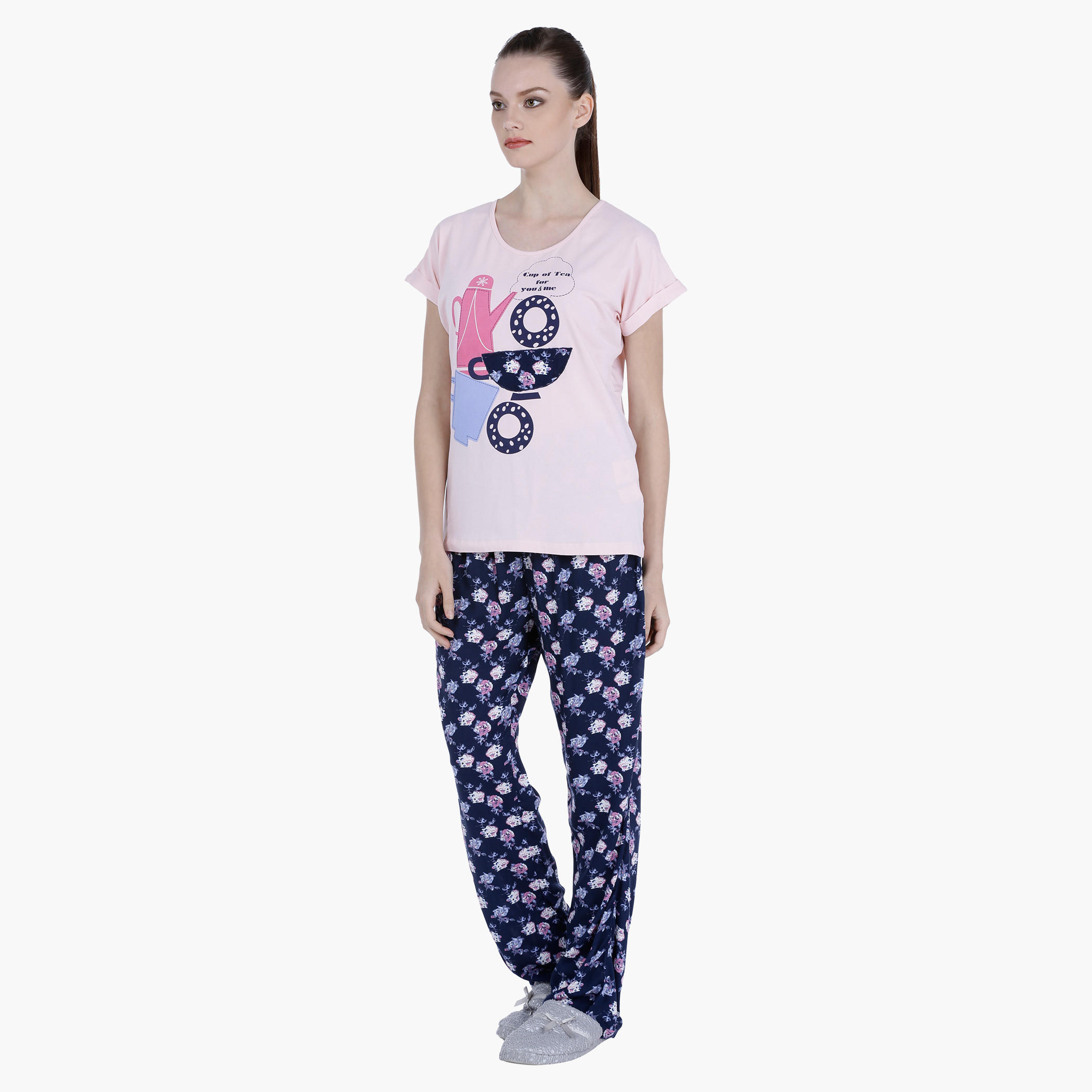Printed Pajama Set-women-clothing-nightwear-pyjamas-longsets-image-3