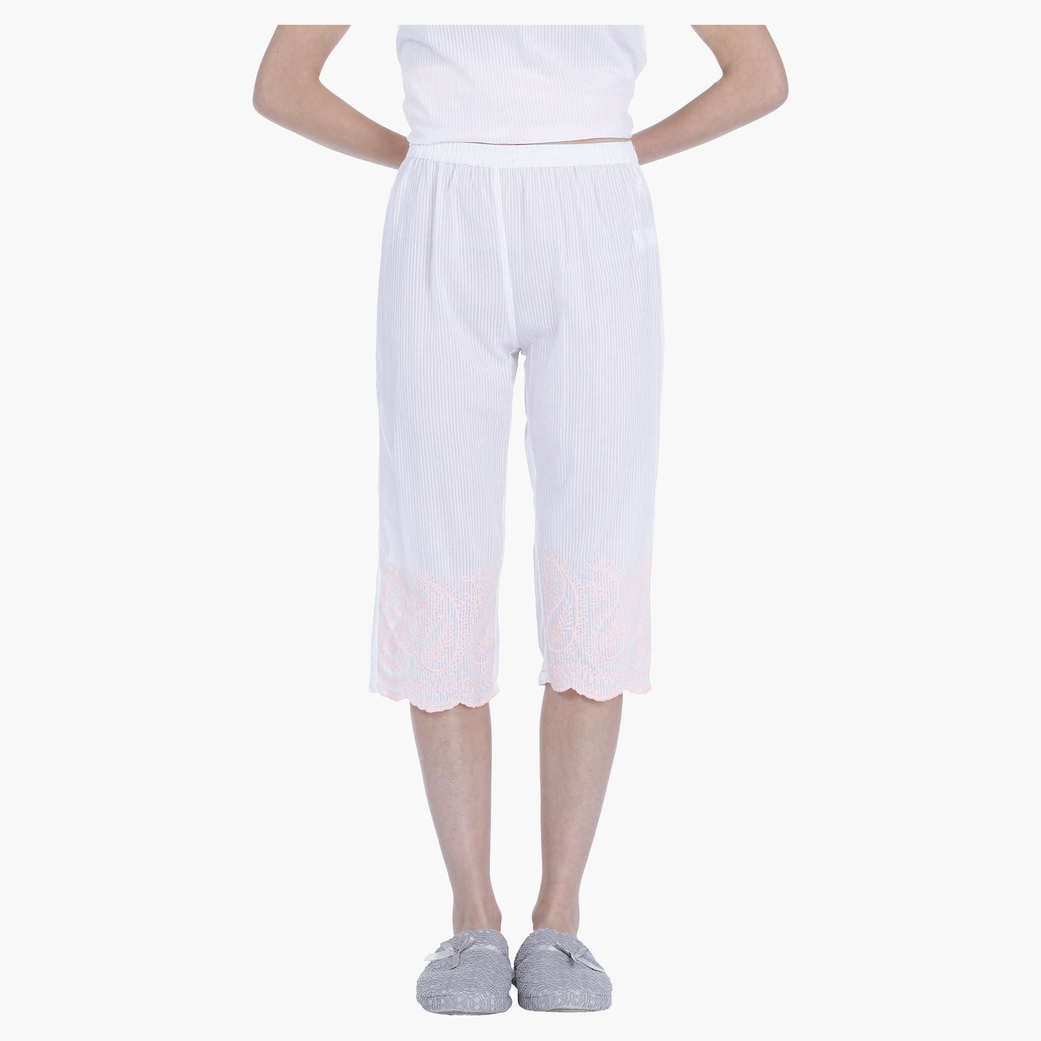 Embroidered Cotton Capri Set-women-clothing-nightwear-pyjamas-longsets-image-5