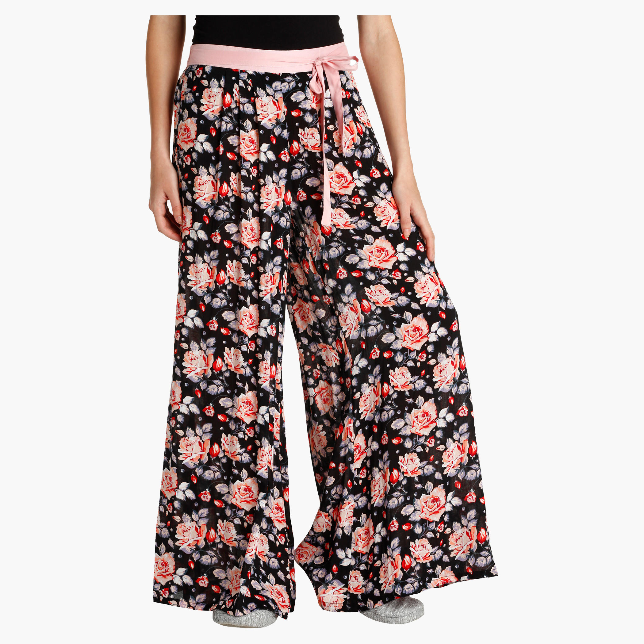بنطال بيجاما بخصر مطّاطي وطبعات-women-clothing-nightwear-pyjamas-bottoms-image-5