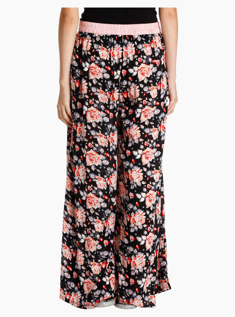 بنطال بيجاما بخصر مطّاطي وطبعات-women-clothing-nightwear-pyjamas-bottoms-image-4