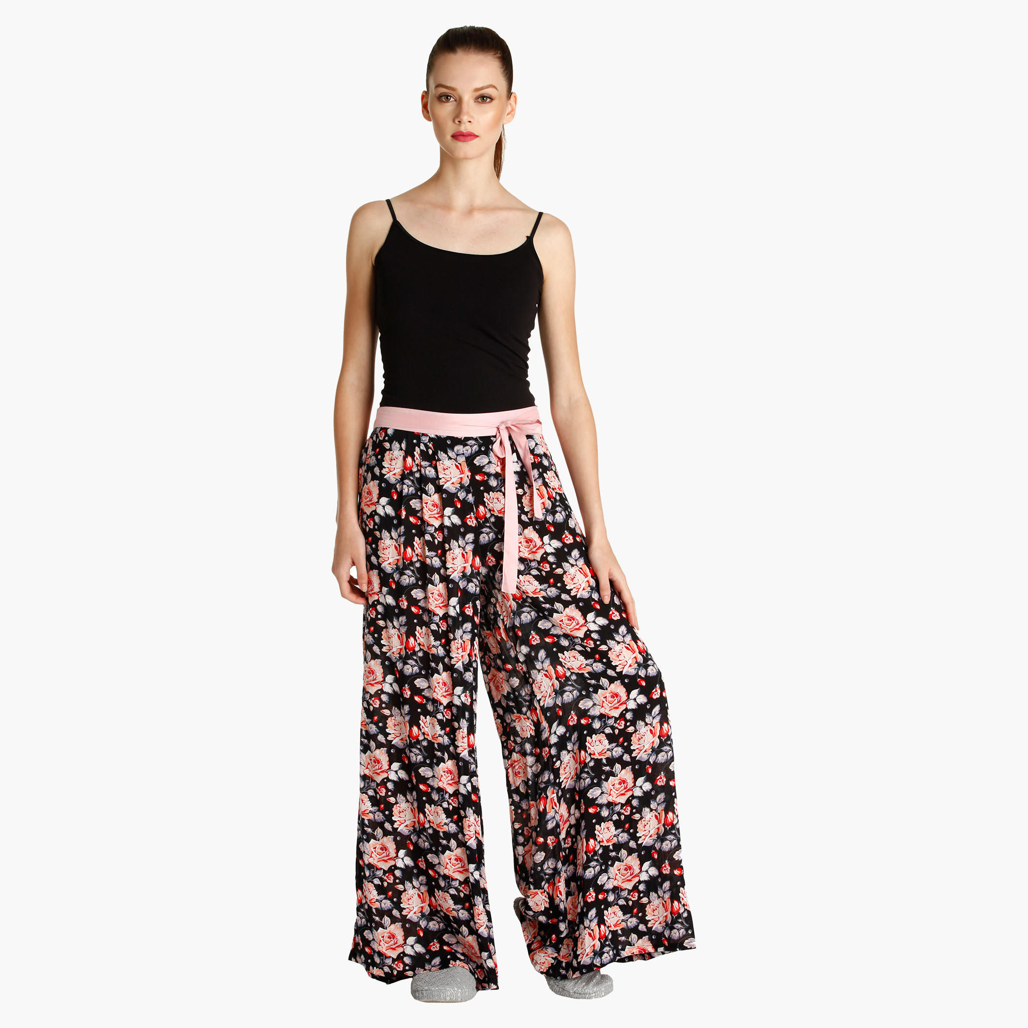 بنطال بيجاما بخصر مطّاطي وطبعات-women-clothing-nightwear-pyjamas-bottoms-image-5