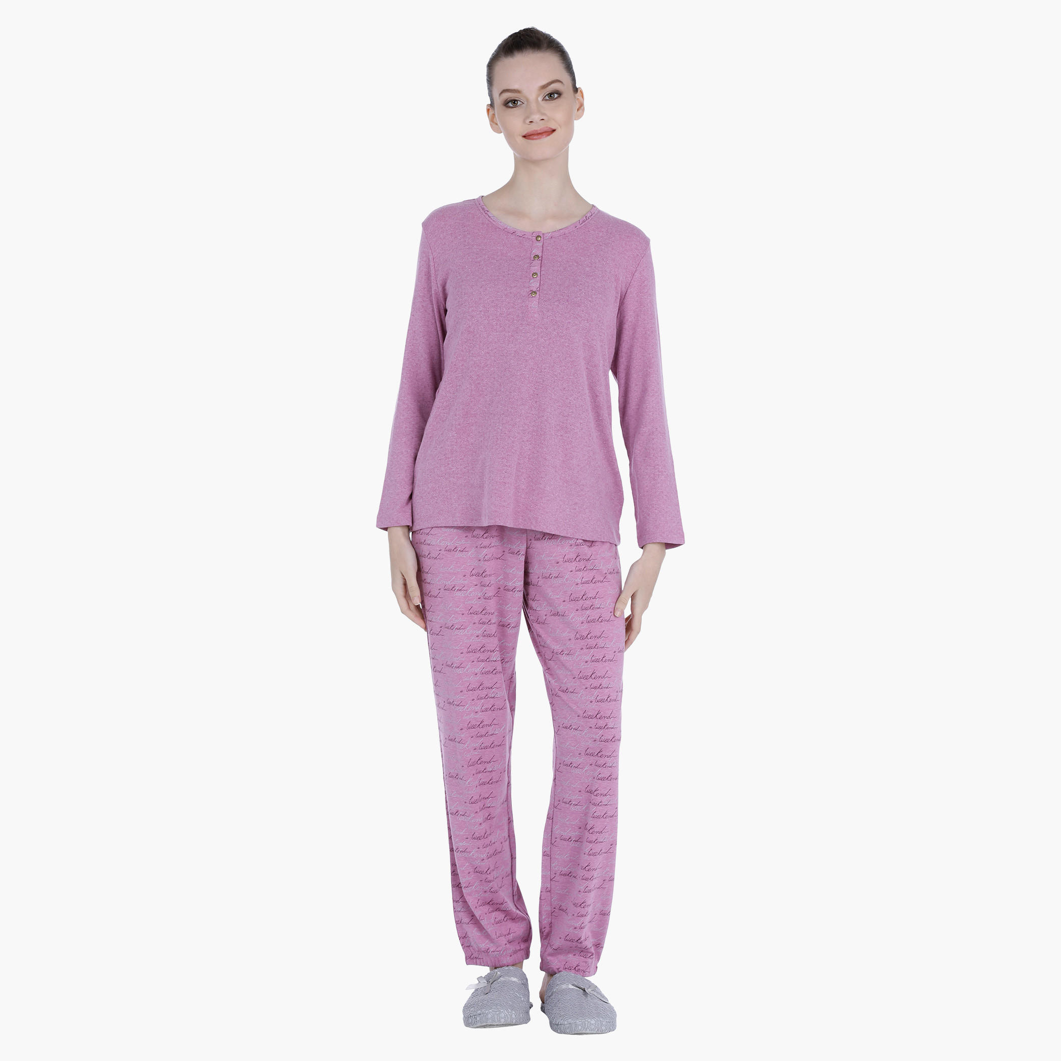طقم بيجاما بطبعات-women-clothing-nightwear-pyjamas-longsets-image-5