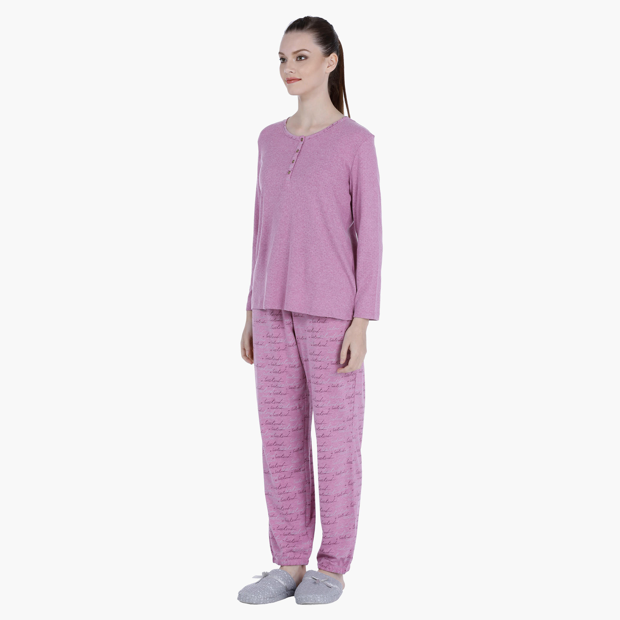 طقم بيجاما بطبعات-women-clothing-nightwear-pyjamas-longsets-image-3