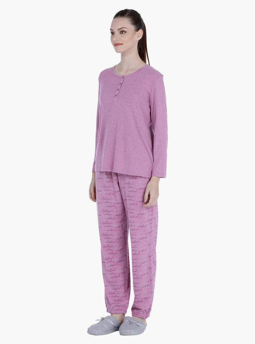 طقم بيجاما بطبعات-women-clothing-nightwear-pyjamas-longsets-image-3
