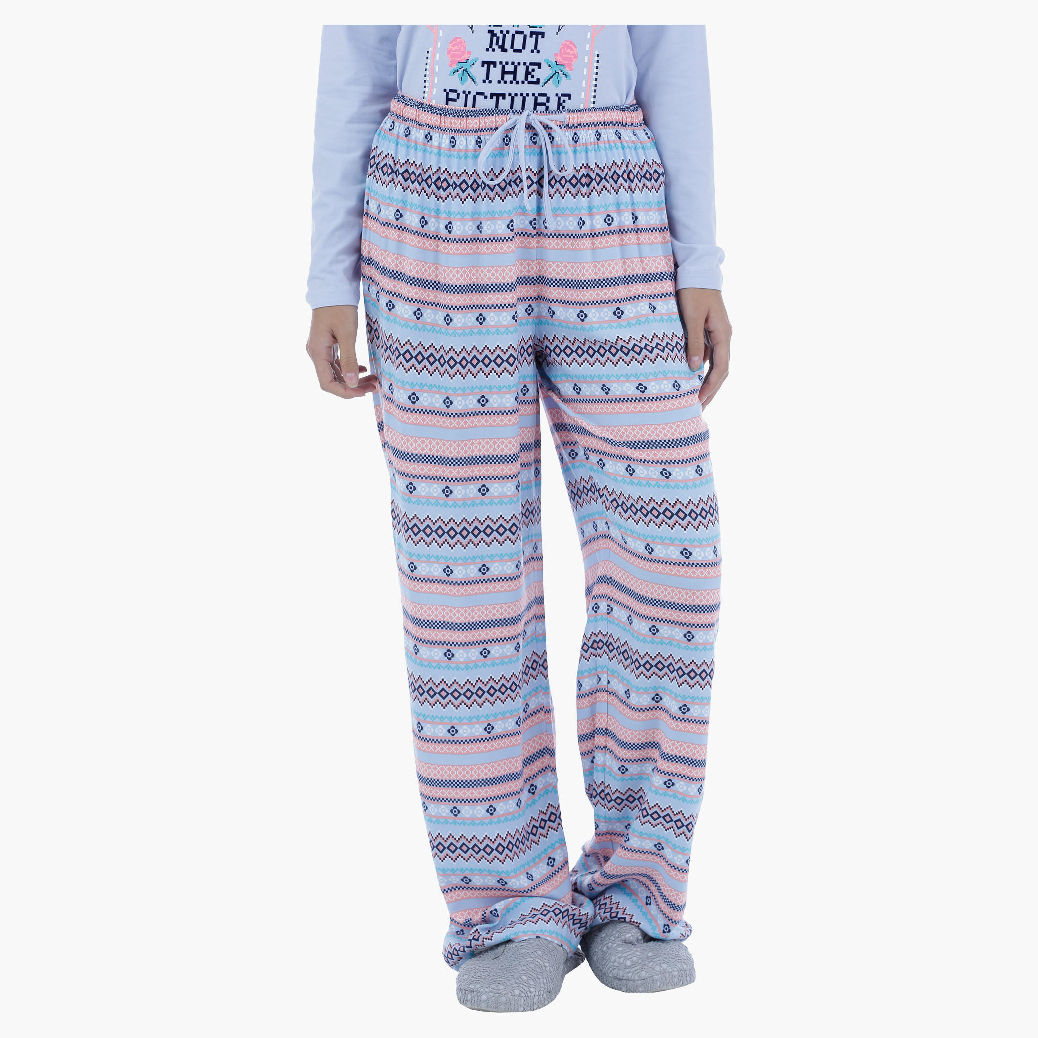 طقم بيجاما بطبعات-women-clothing-nightwear-pyjamas-longsets-image-1