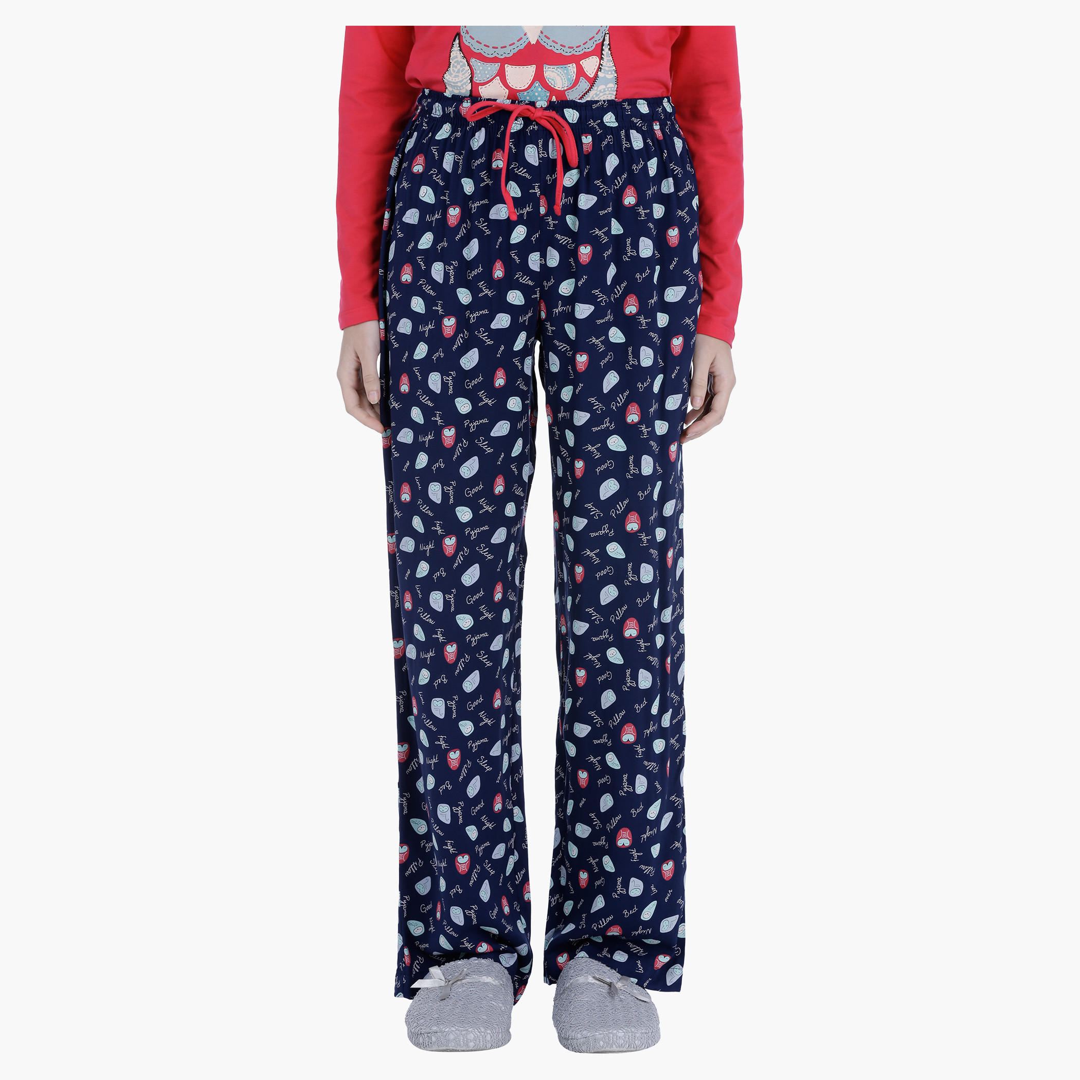طقم بيجاما قطن بطبعات-women-clothing-nightwear-pyjamas-longsets-image-5