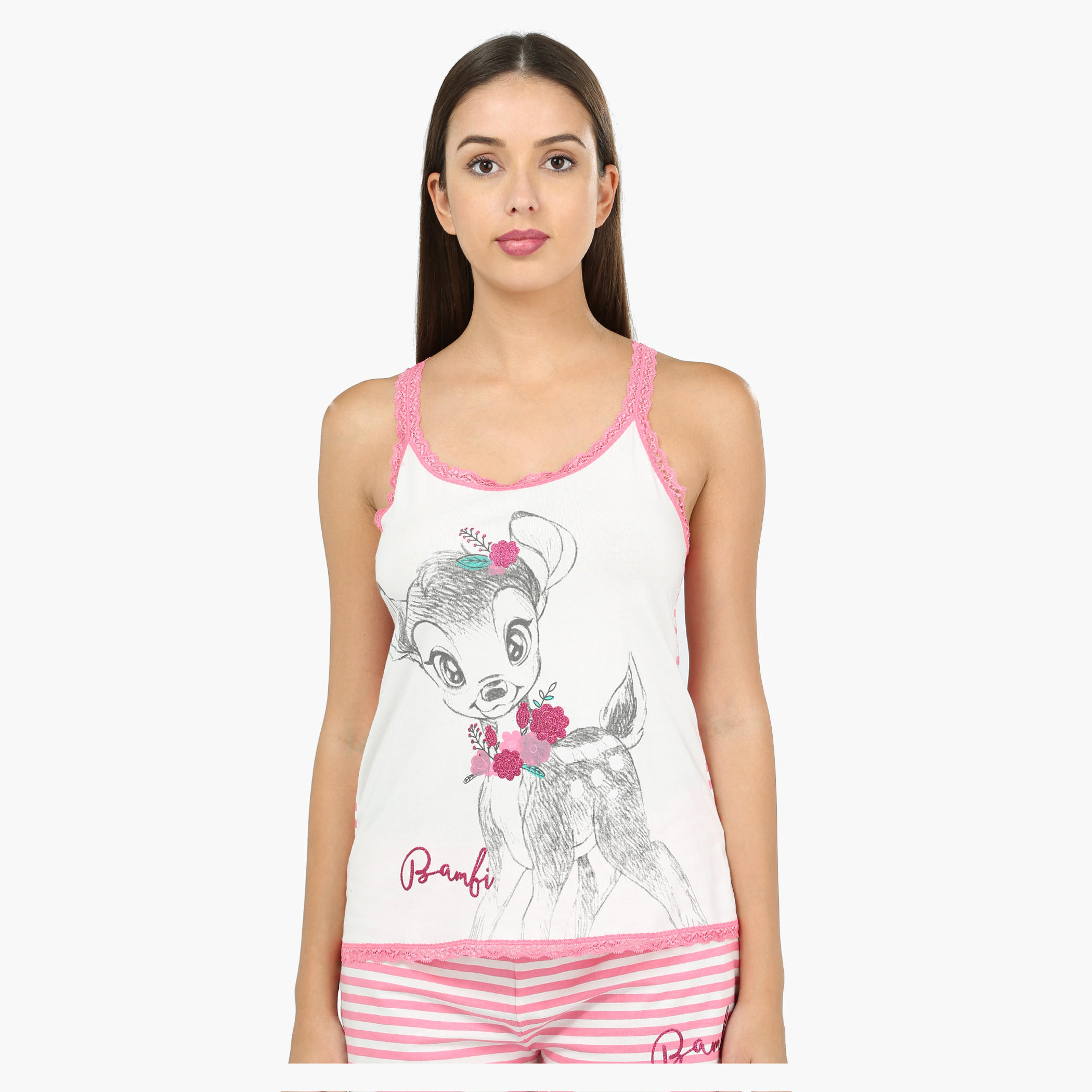 Printed Shorty Set with Spaghetti Straps-women-clothing-nightwear-pyjamas-longsets-image-2