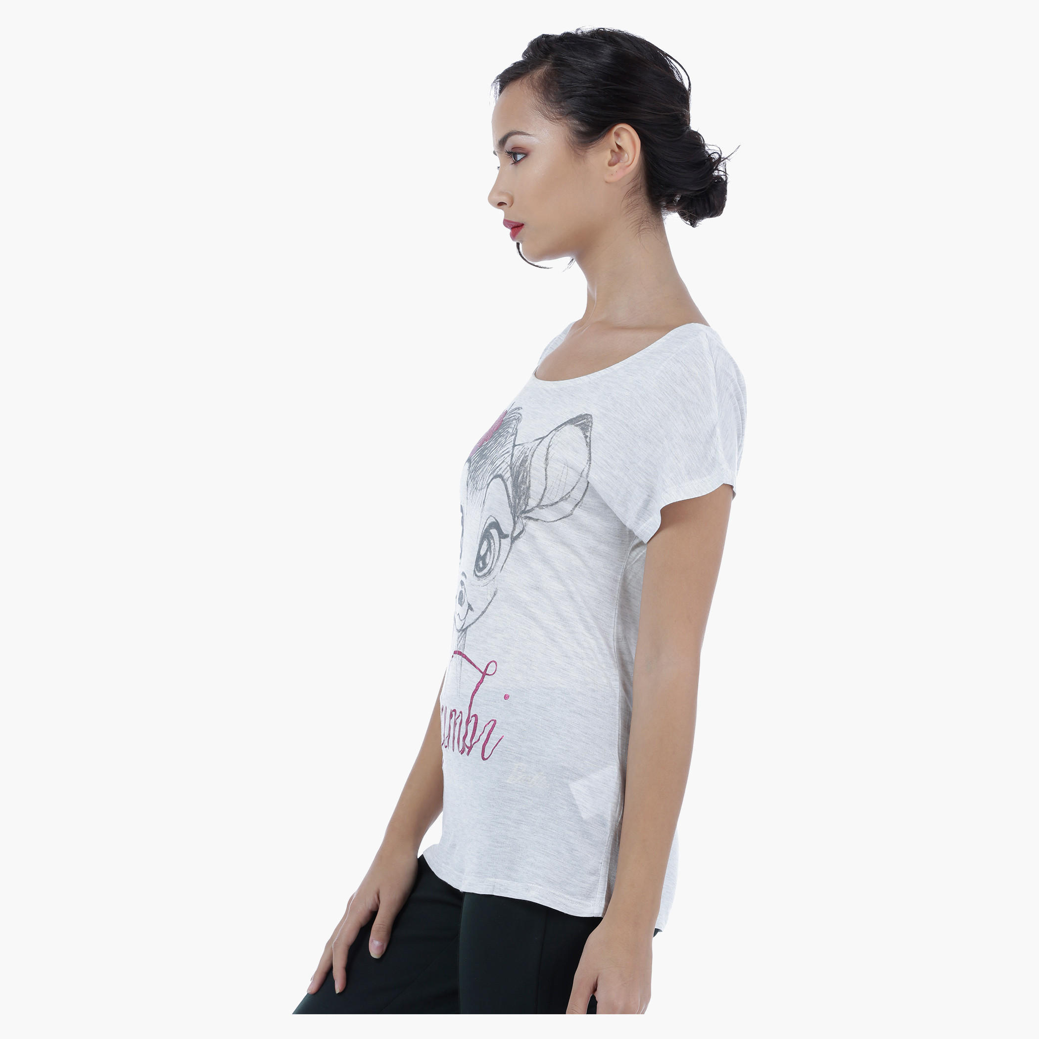 Printed T-Shirt with Short Sleeves-women-clothing-tshirts-image-3