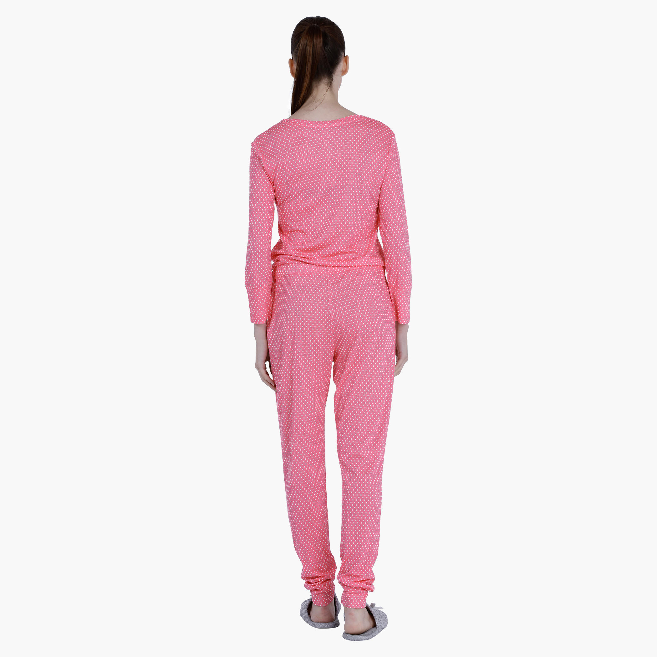 Polka Dot Printed Jumpsuit-women-clothing-jumpsuits-image-2
