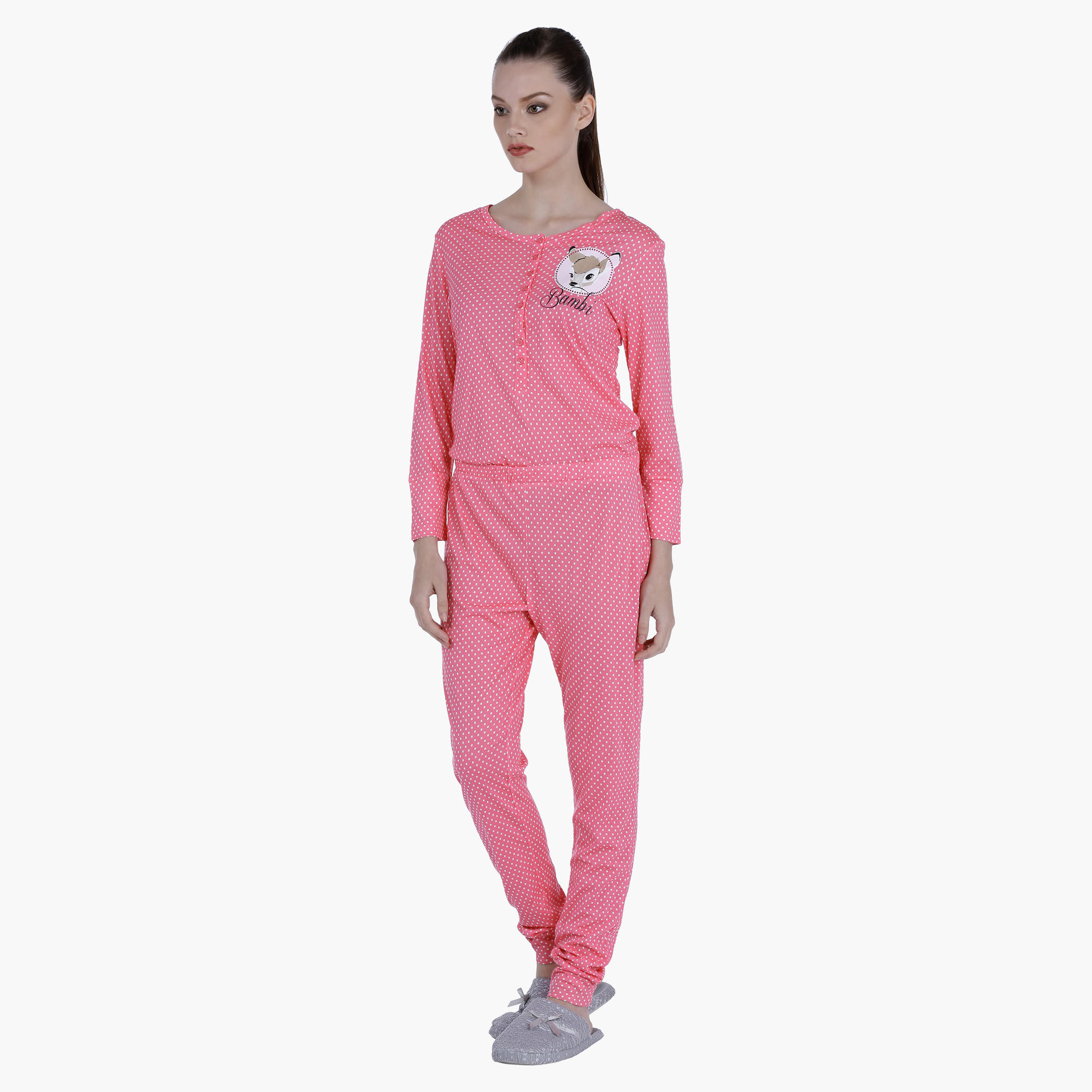 Polka Dot Printed Jumpsuit-women-clothing-jumpsuits-image-3
