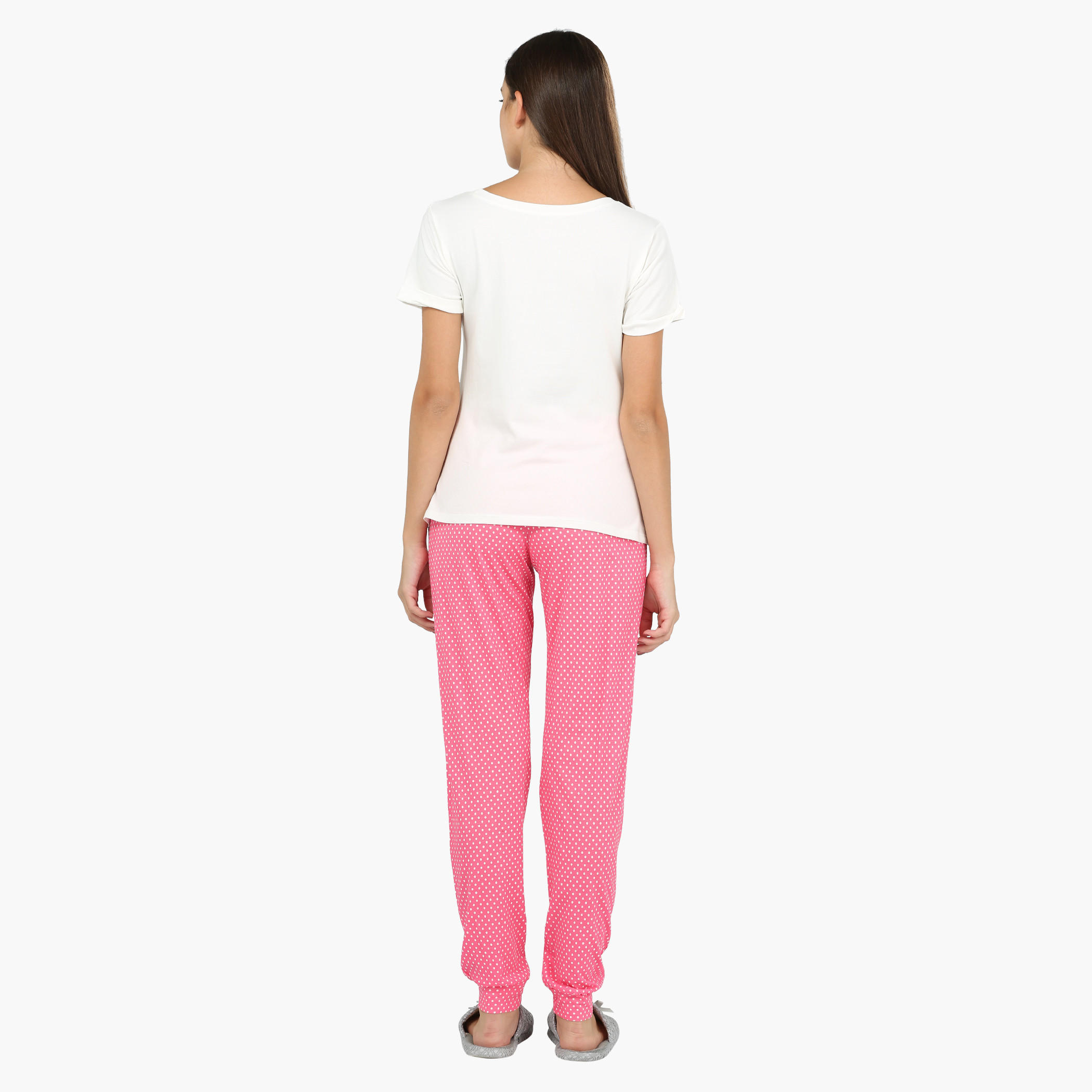 طقم بيجاما بأكمام قصيرة وطبعات-women-clothing-nightwear-pyjamas-longsets-image-2