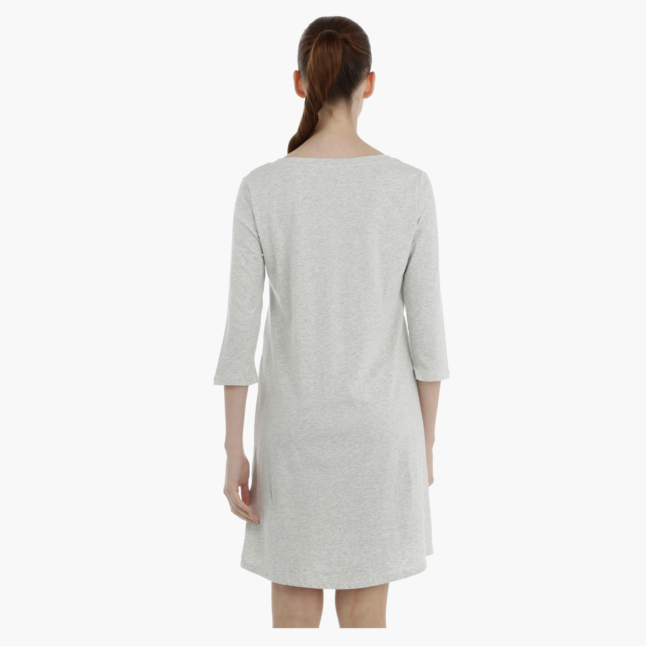Printed Sleep Dress with Boat Neck-women-clothing-nightwear-nighties-image-2