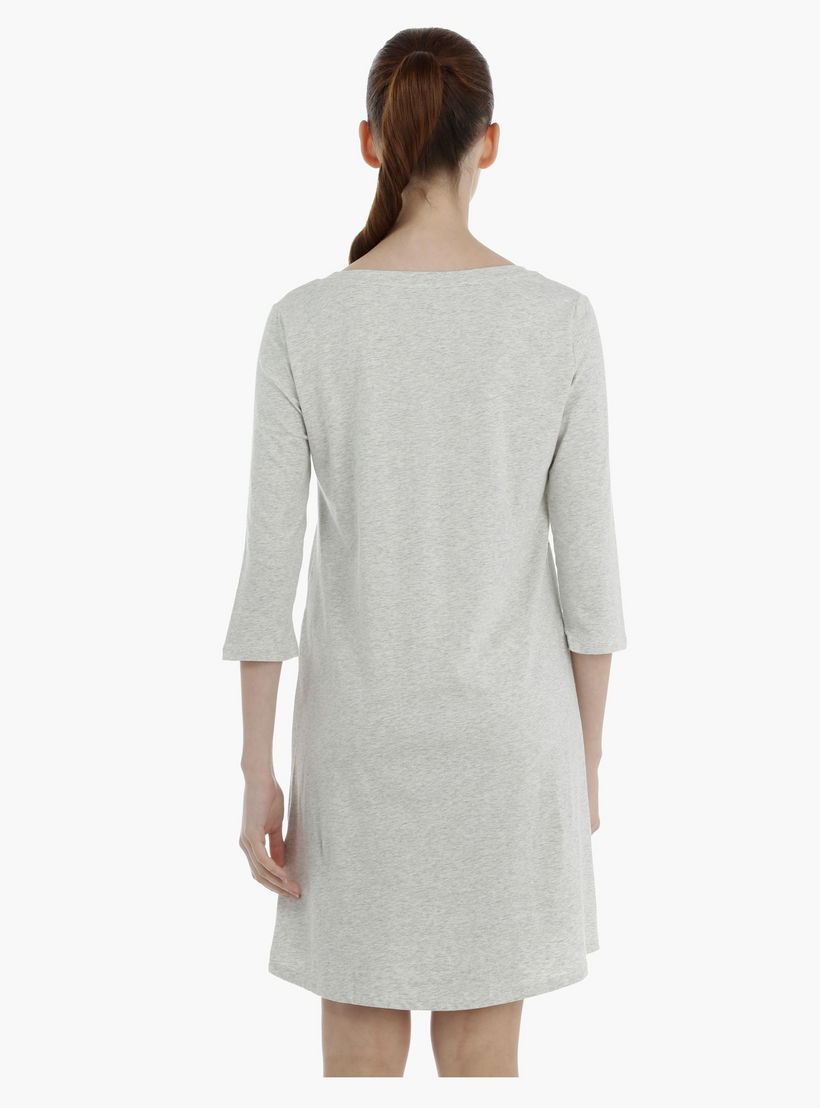 Printed Sleep Dress with Boat Neck-women-clothing-nightwear-nighties-image-4