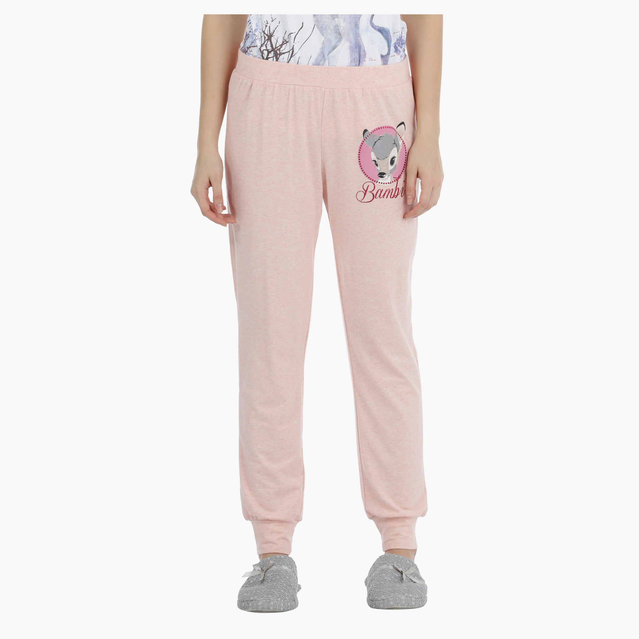 طقم بيجاما بطبعات بامبي-women-clothing-nightwear-pyjamas-longsets-image-1