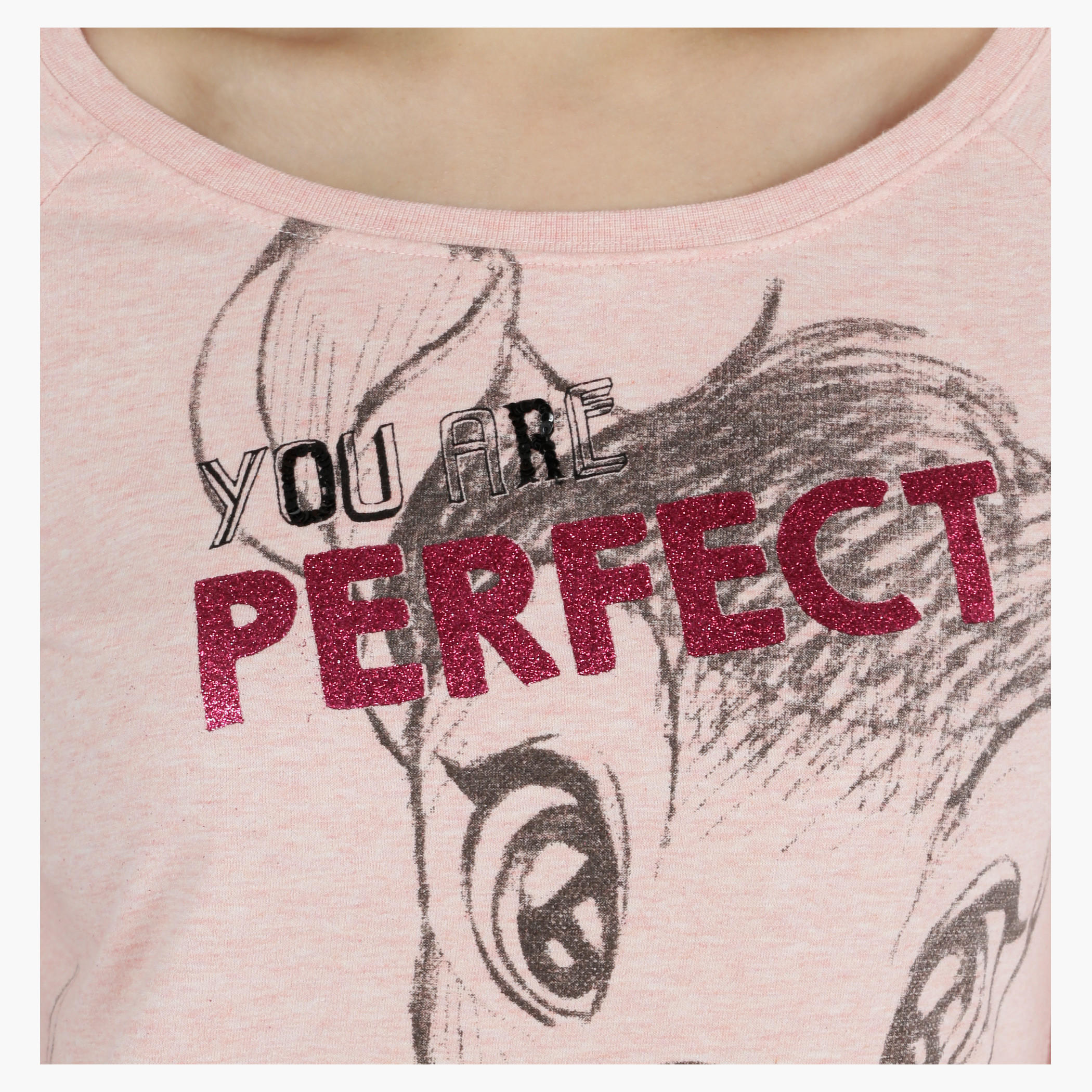 Bambi Printed T-shirt with Long Sleeves-women-clothing-nightwear-pyjamas-tops-image-2