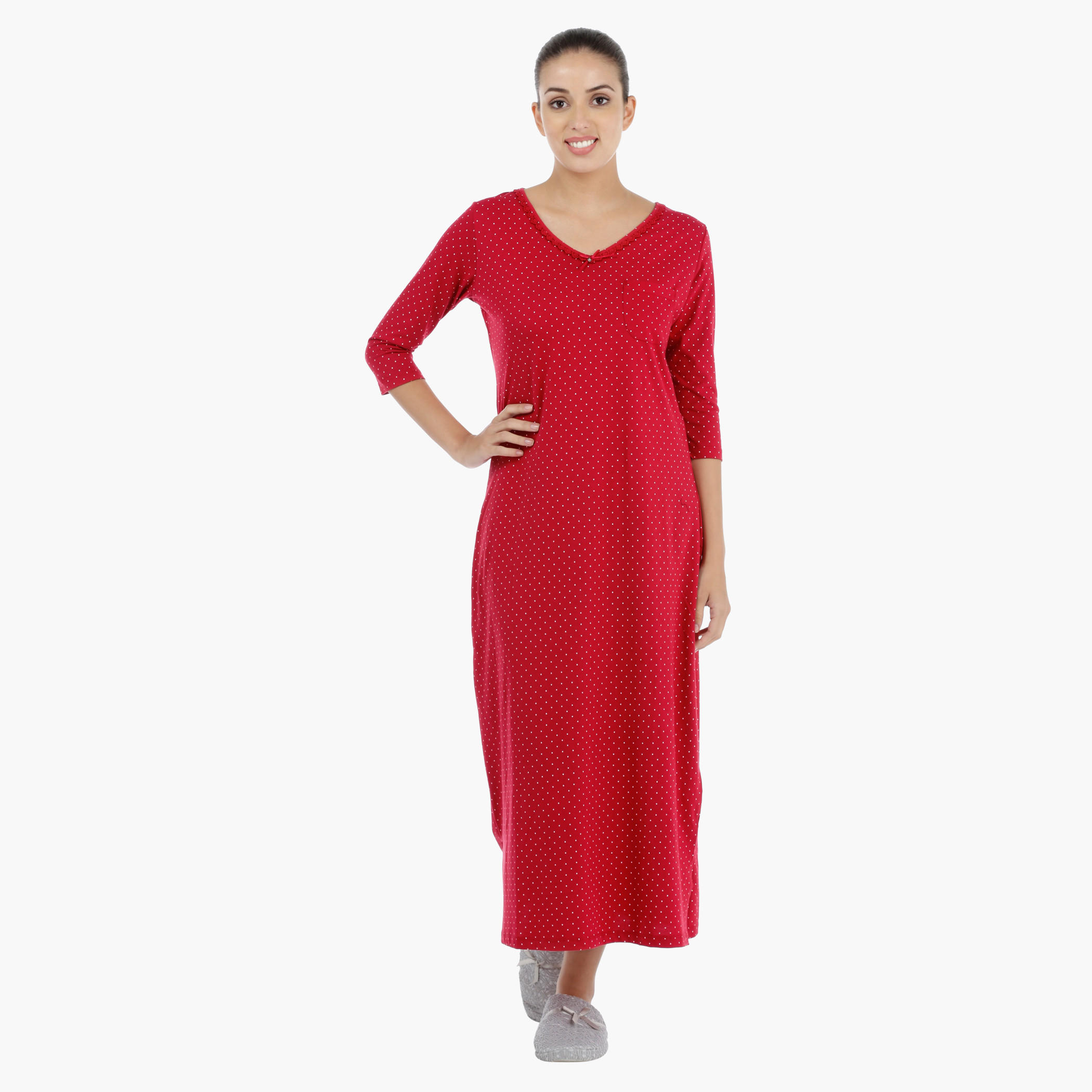 Printed Nightdress-women-clothing-nightwear-nighties-image-4