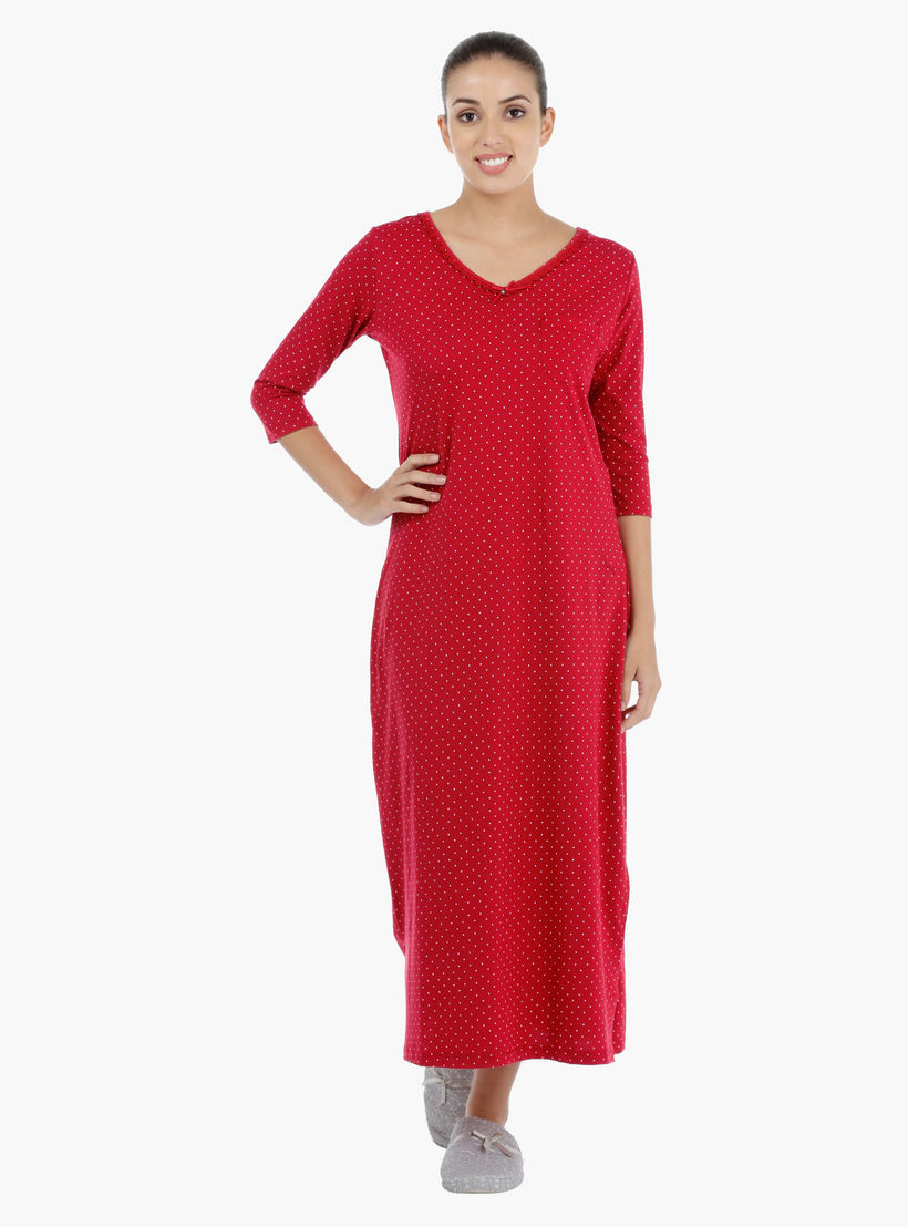 Printed Nightdress-women-clothing-nightwear-nighties-image-4
