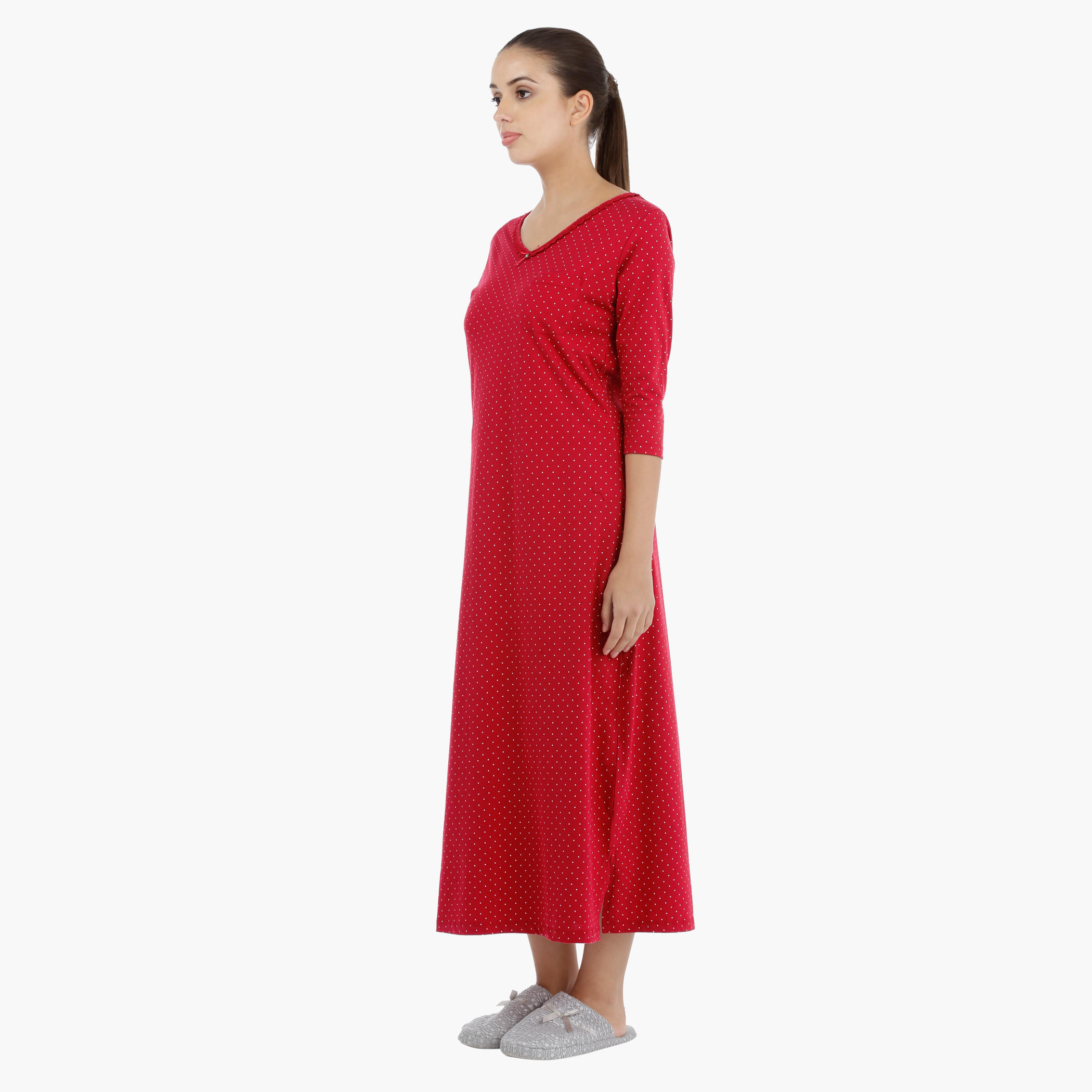 Printed Nightdress-women-clothing-nightwear-nighties-image-2