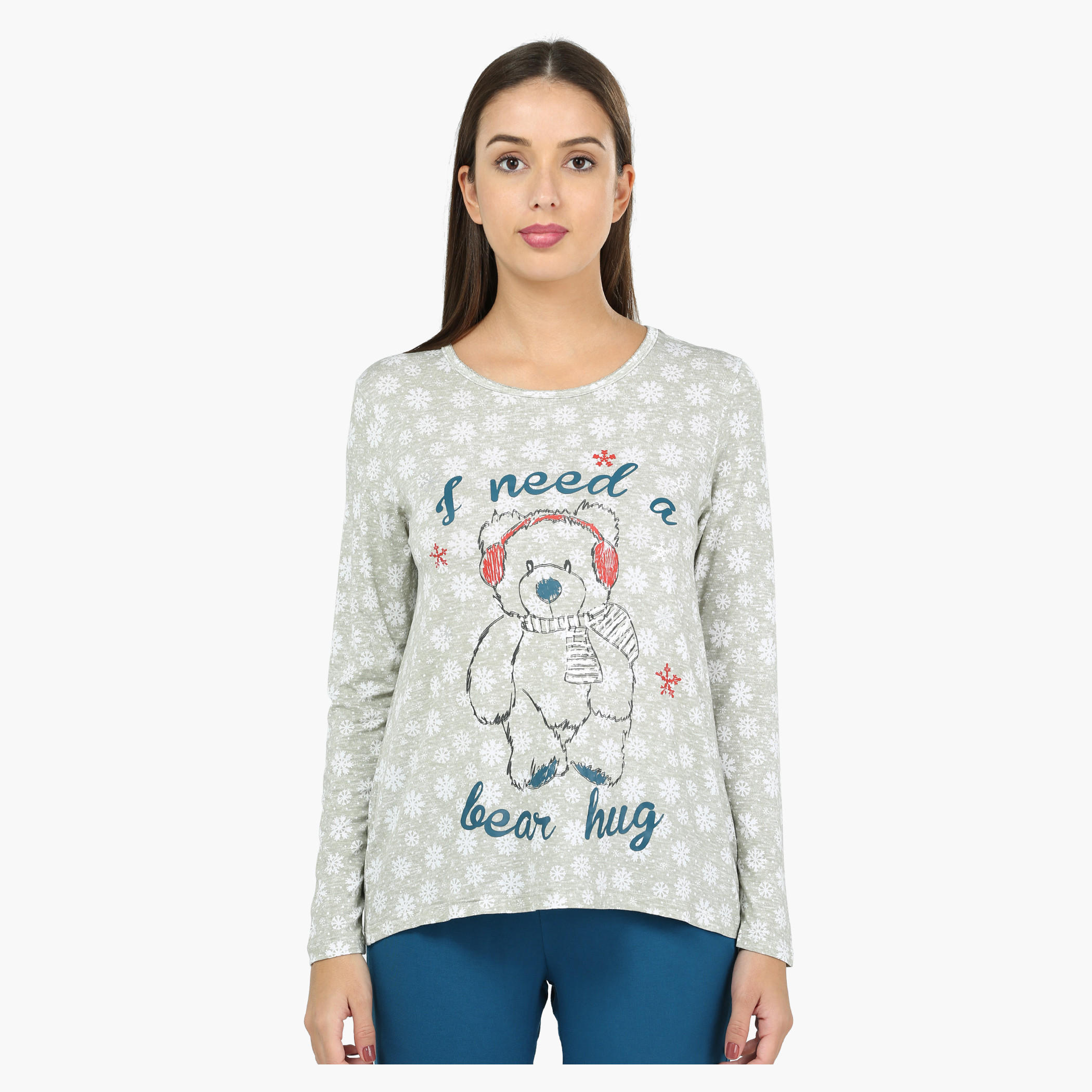 Long Sleeves Pajama Set with Printed Top-women-clothing-nightwear-pyjamas-longsets-image-4