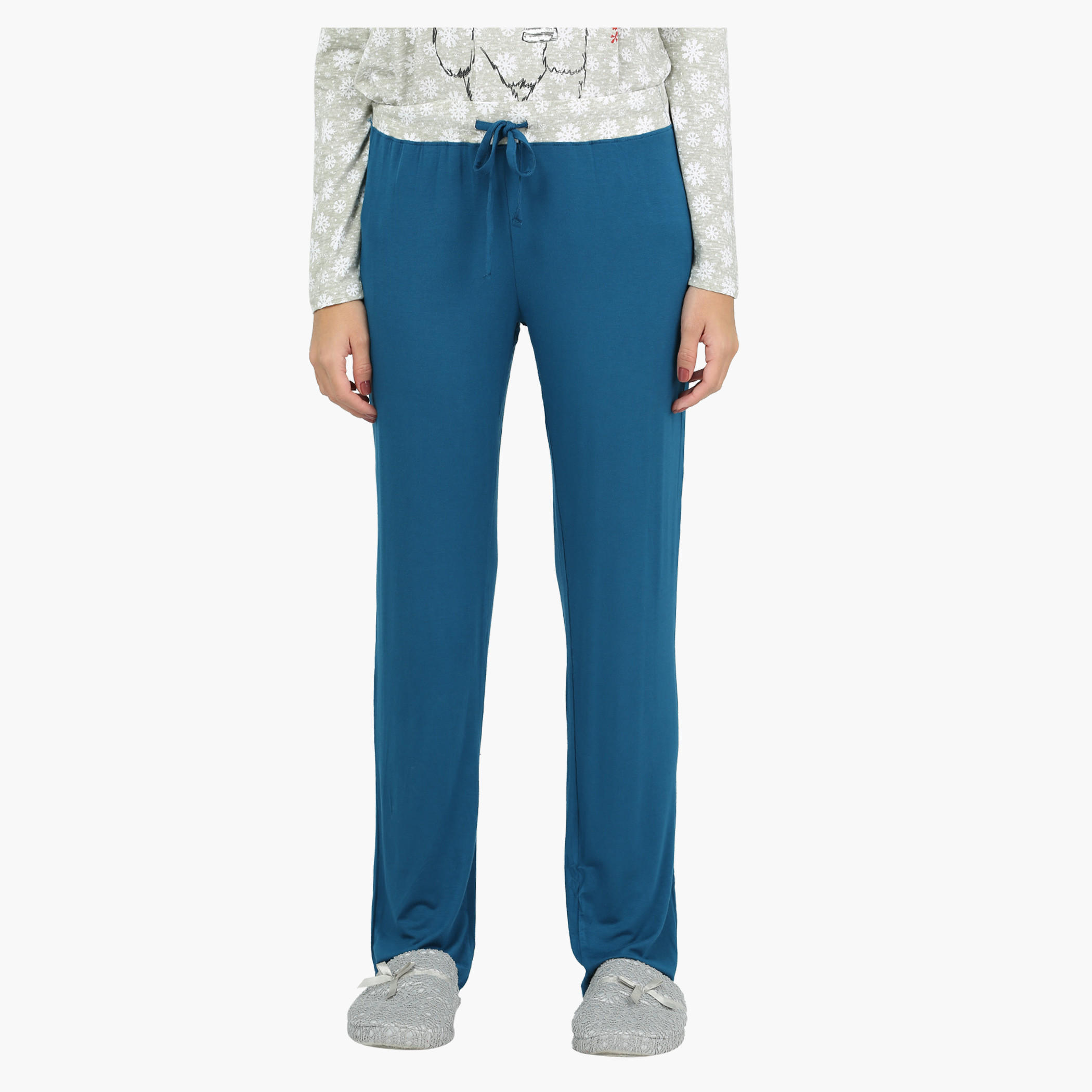طقم بنطال بيجاما وبلوزة بأكمام طويلة وطبعات-women-clothing-nightwear-pyjamas-longsets-image-5