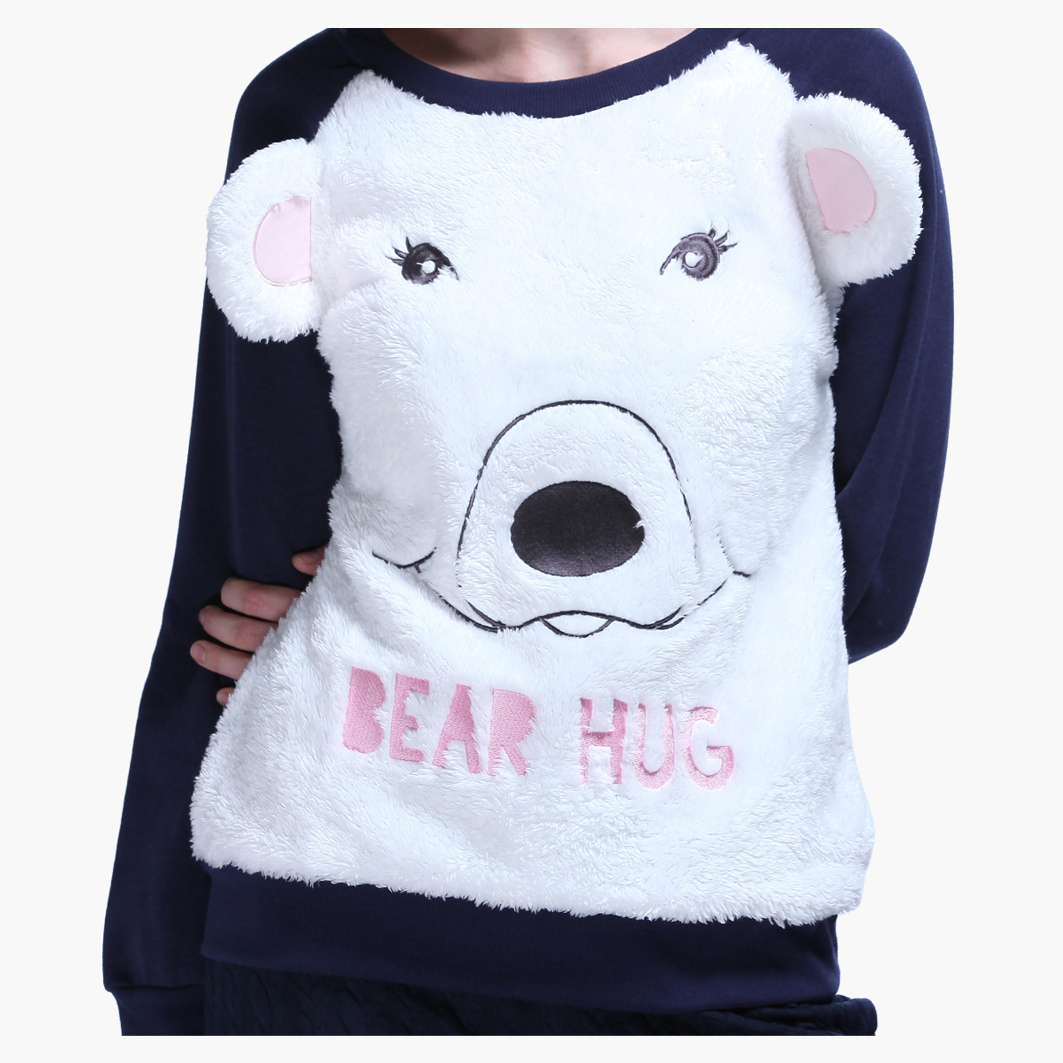 Embroidered Long Sleeves Sweatshirt-women-clothing-nightwear-pyjamas-tops-image-4