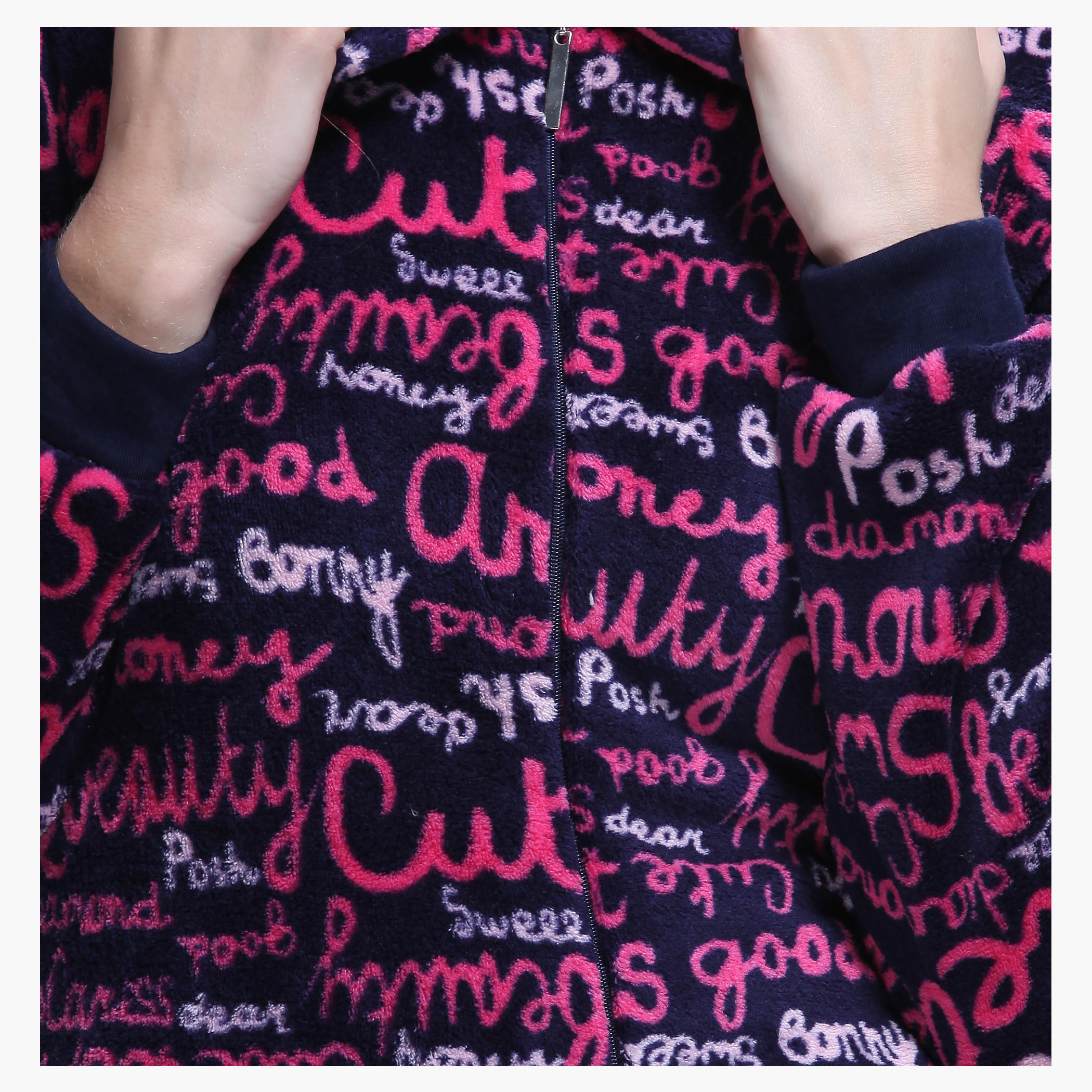 Long Sleeves Hooded Jumpsuit with Zippered Front-women-clothing-nightwear-nighties-image-4