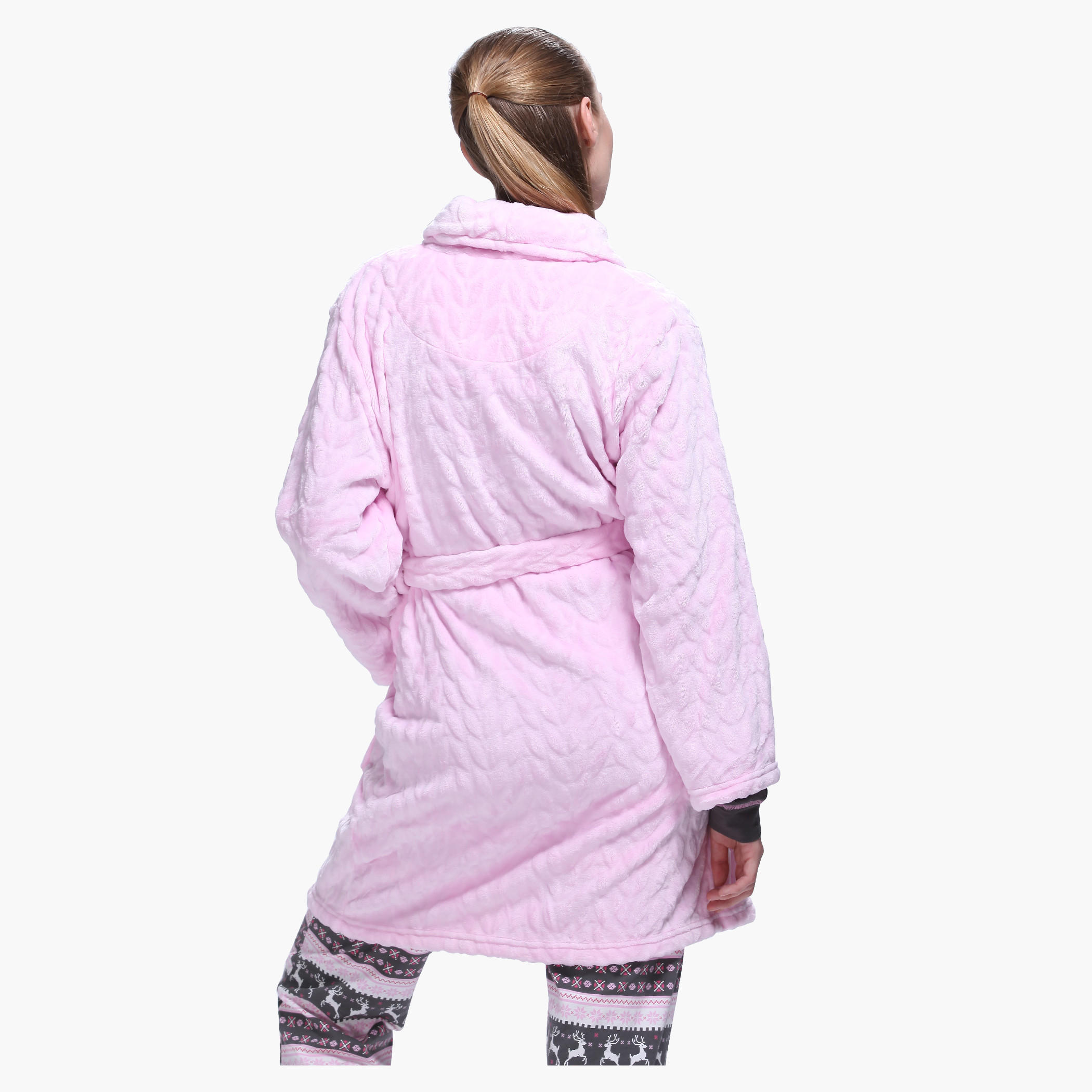 Textured Robe with Long Sleeves and Open Front-women-clothing-nightwear-robes-image-7