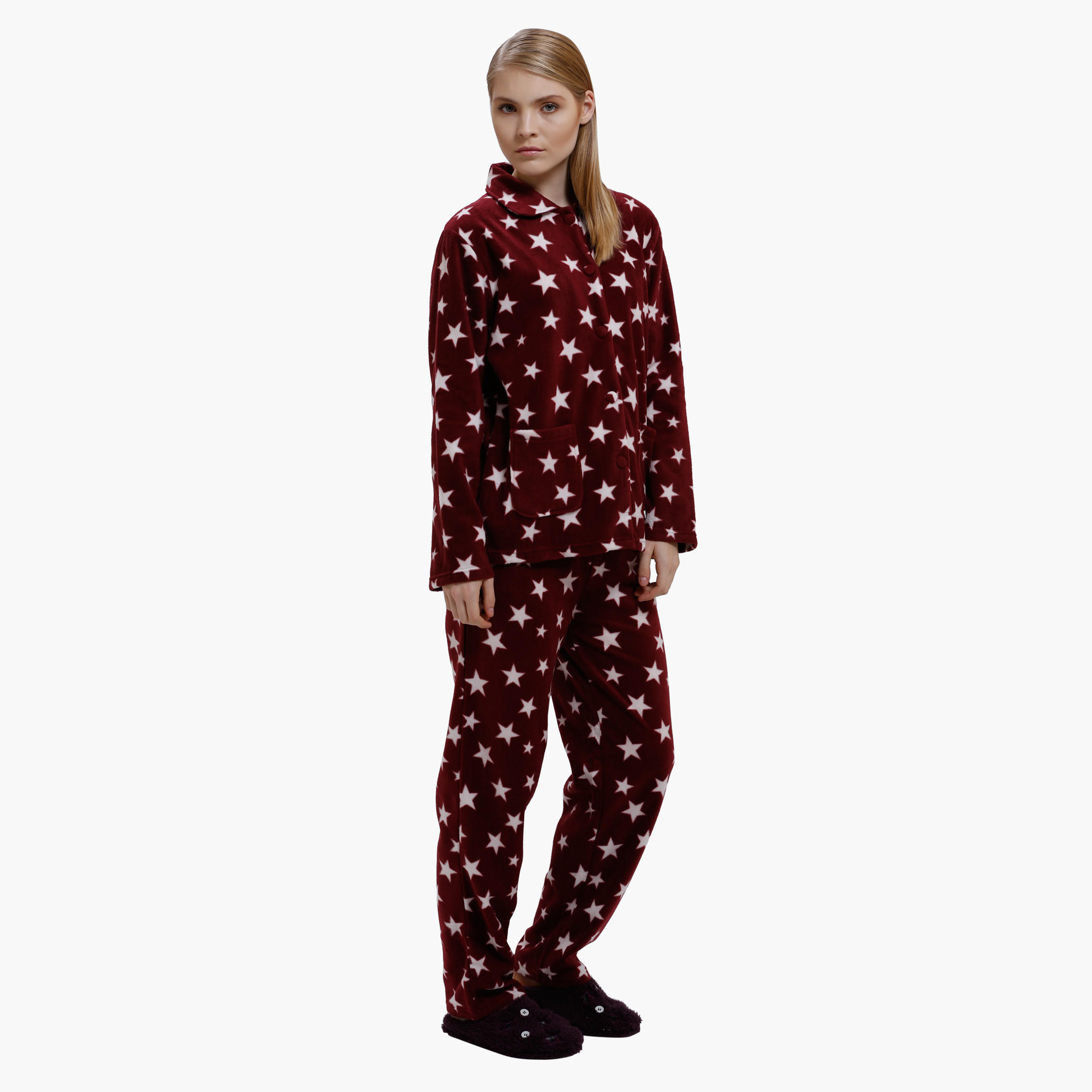 طقم بنطال بيجاما وقميص بأكمام طويلة وطبعات-women-clothing-nightwear-pyjamas-longsets-image-3