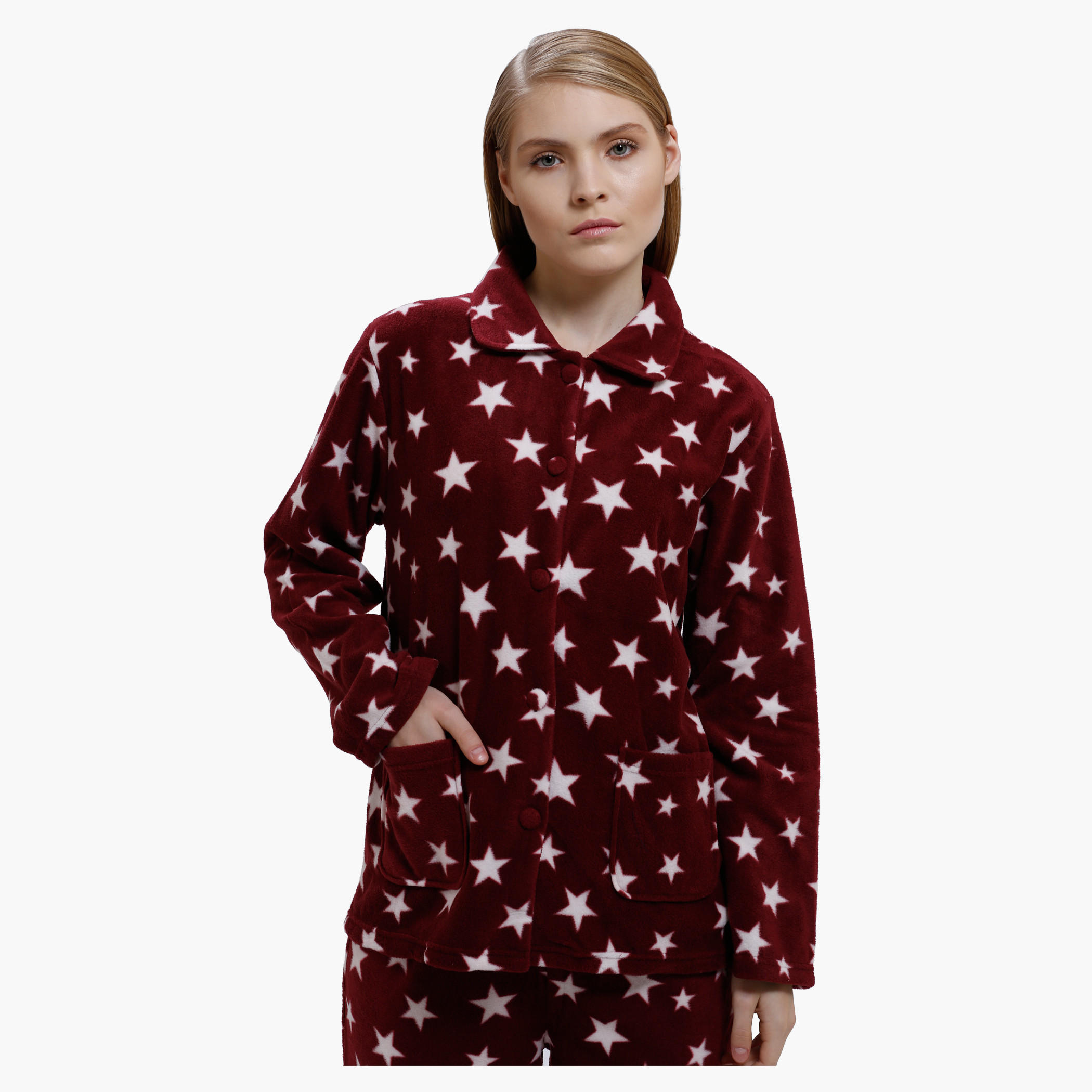 طقم بنطال بيجاما وقميص بأكمام طويلة وطبعات-women-clothing-nightwear-pyjamas-longsets-image-2