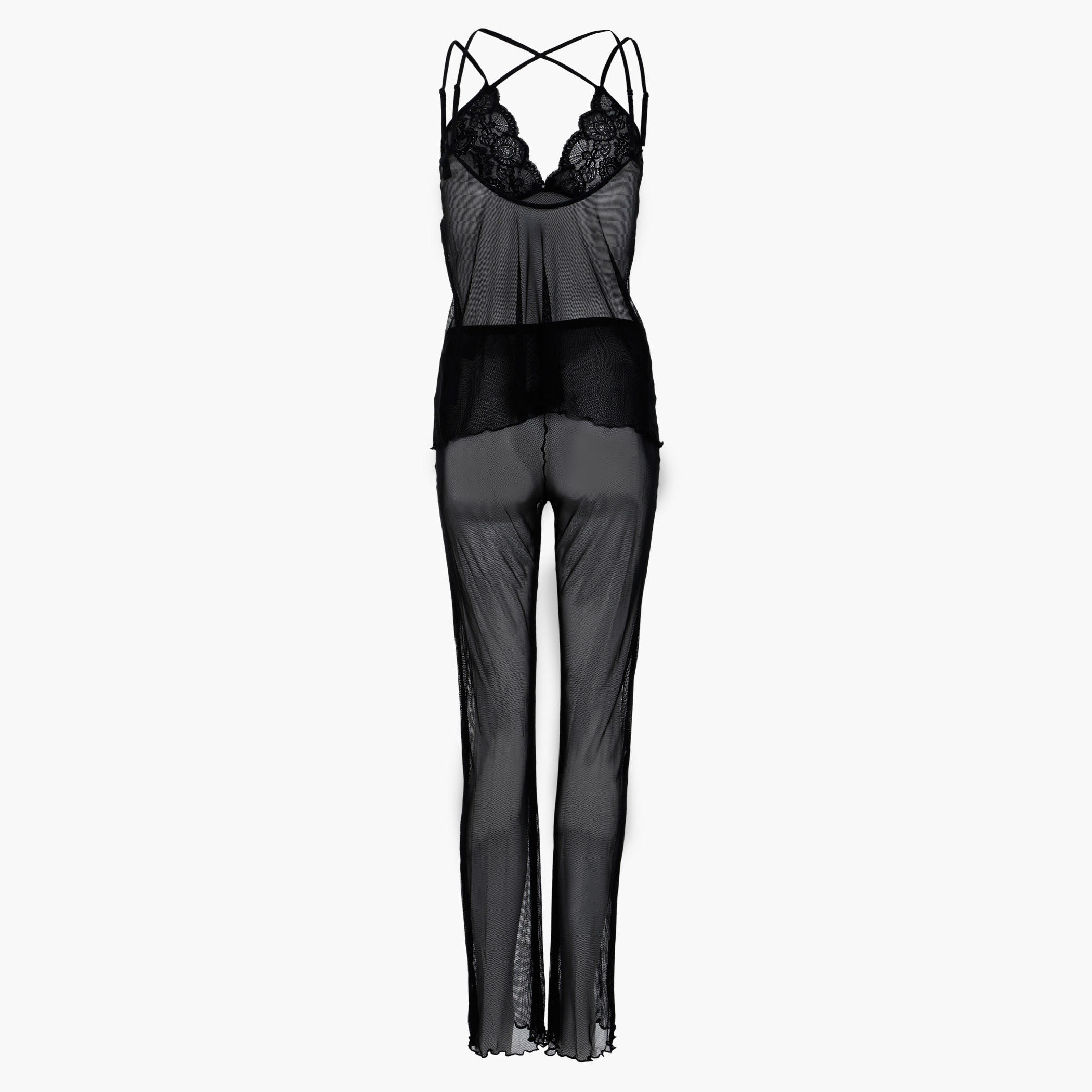 Babydoll with Lace Detail-women-clothing-nightwear-pyjamas-longsets-image-2
