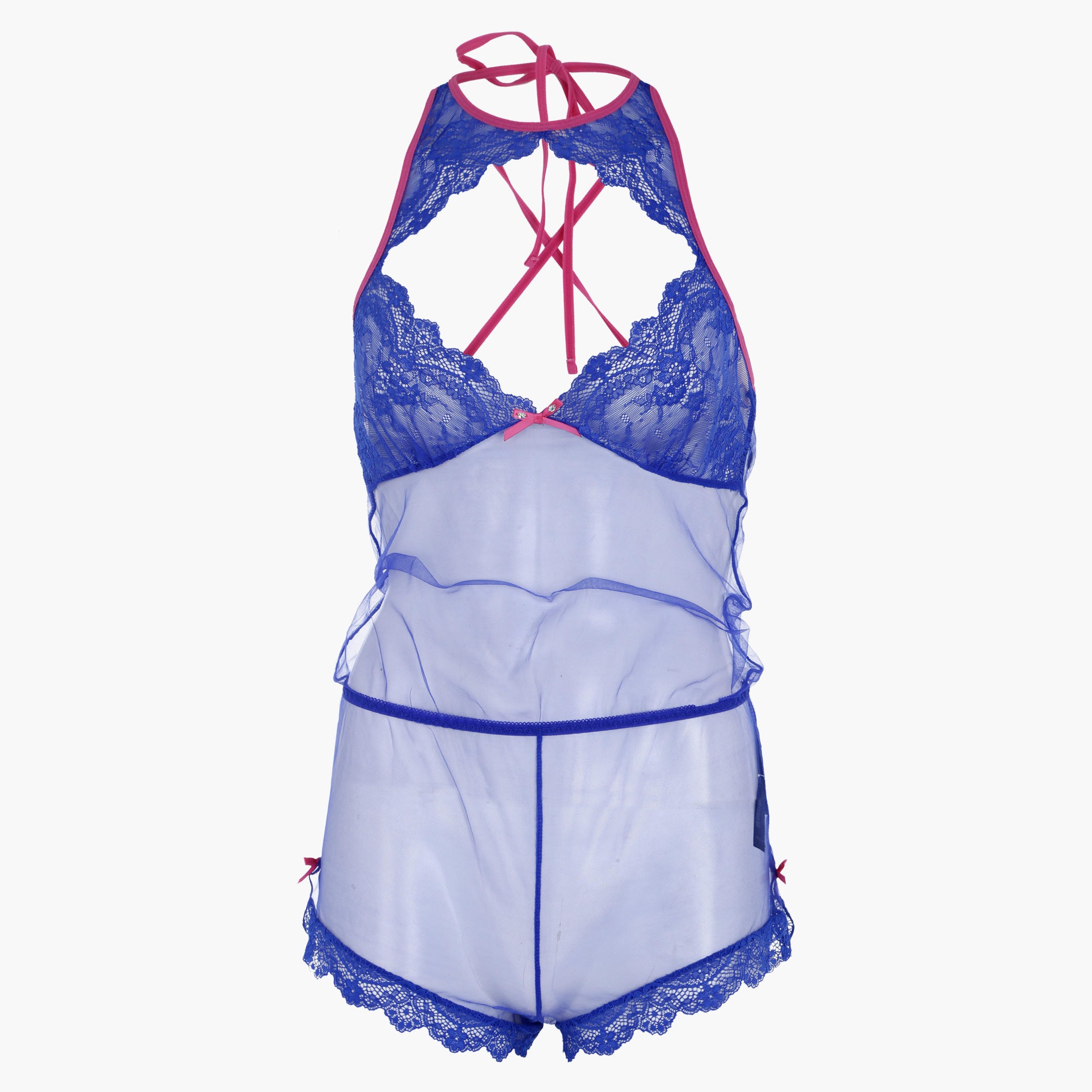 Babydoll Jumpsuit with Lace Detail-women-clothing-lingerie-babydollsandbodysuits-image-1