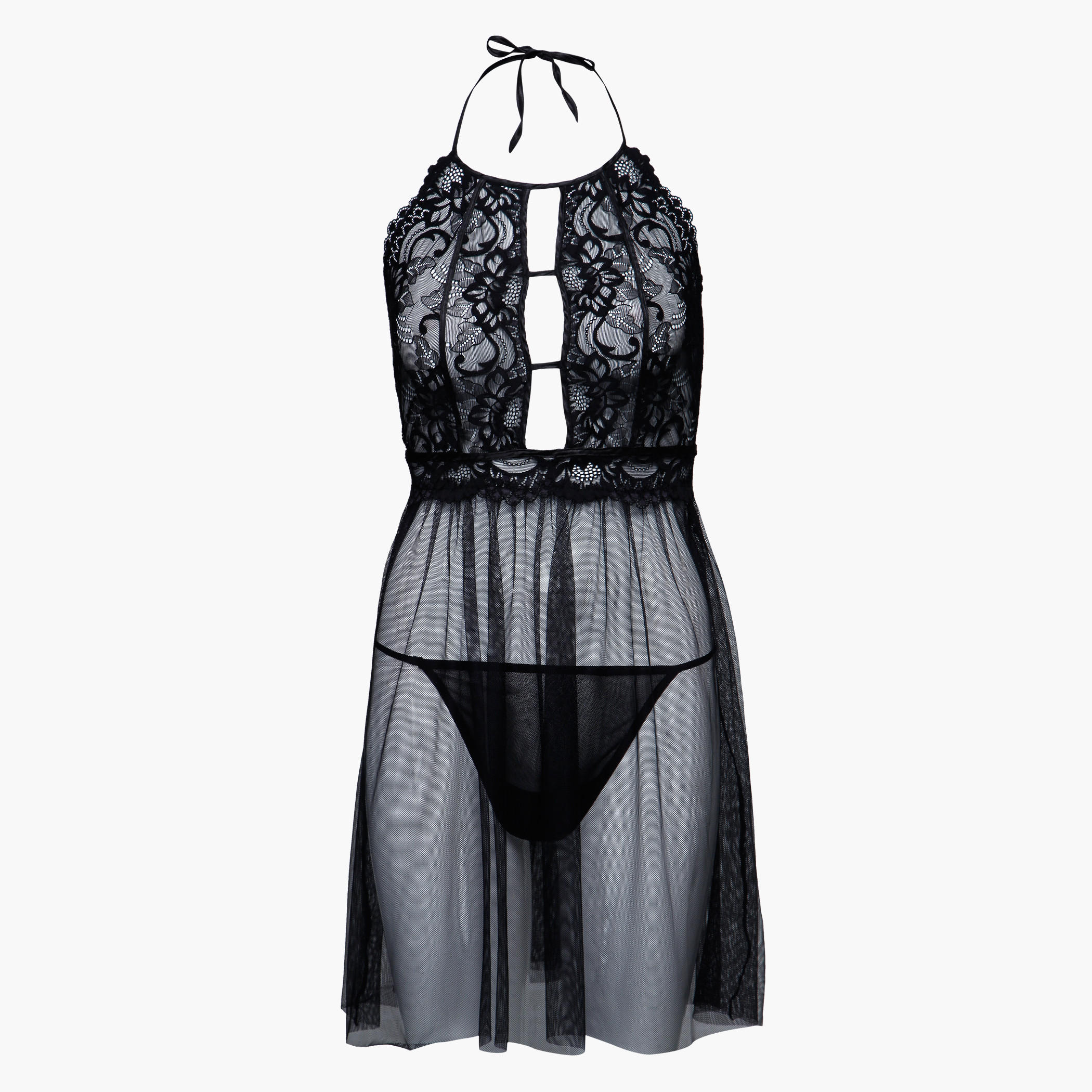 Babydoll Set with Lace Detail-women-clothing-lingerie-babydollsandbodysuits-image-4