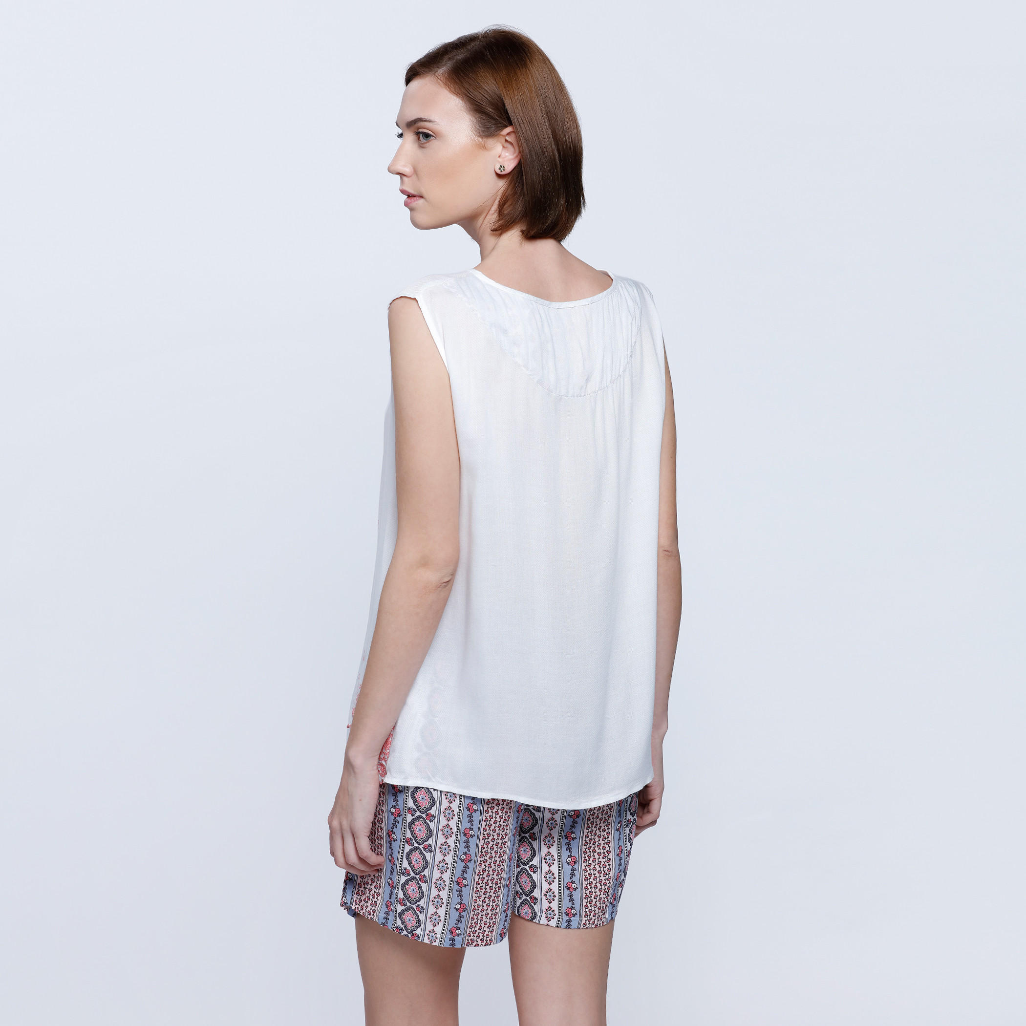 Printed Top and Sorts Set-women-clothing-nightwear-pyjamas-longsets-image-2