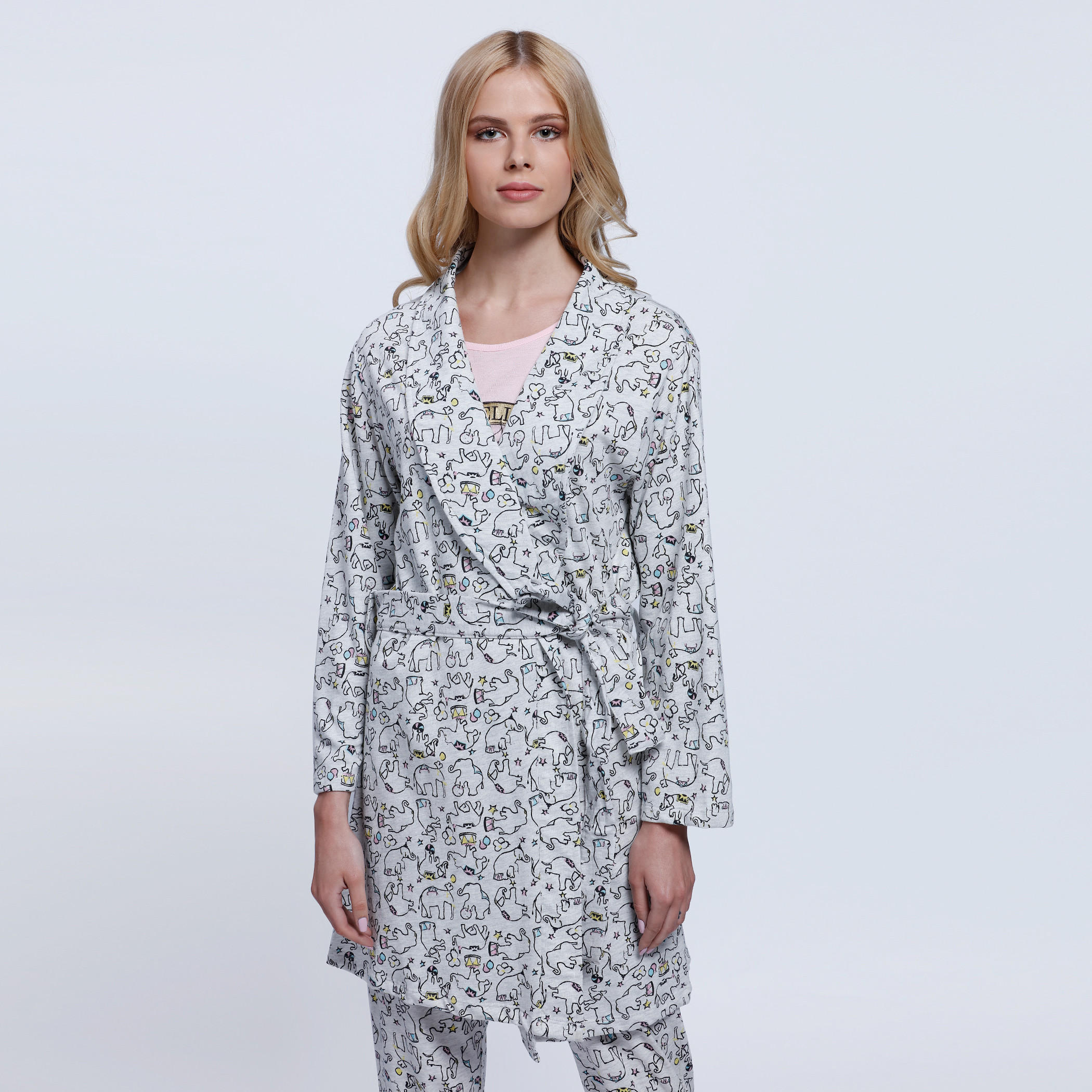 Printed Long Sleeves Robe-women-clothing-nightwear-robes-image-1